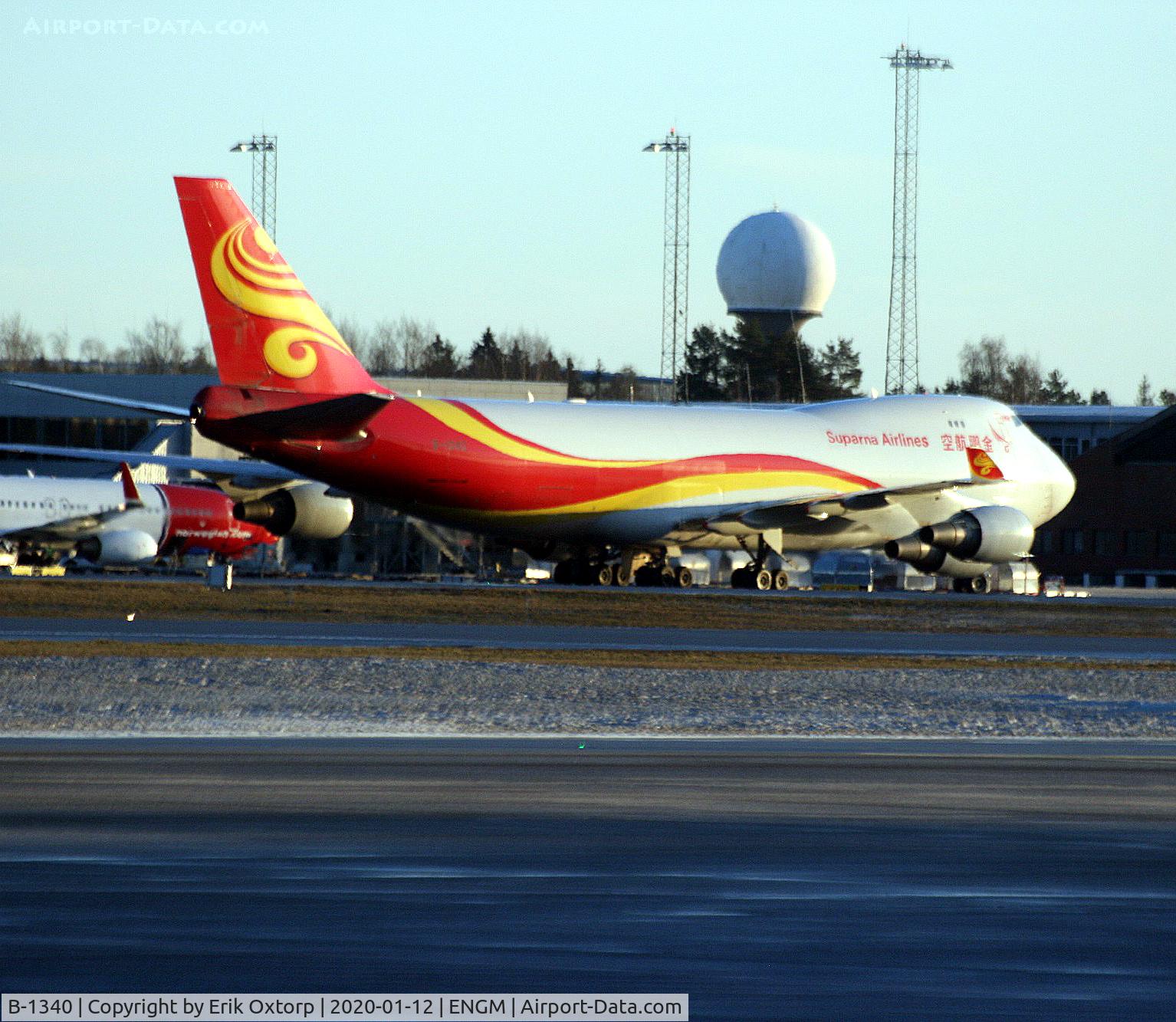 B-1340, 2007 Boeing 747-4HAERF C/N 35235, B-1340 in OSL