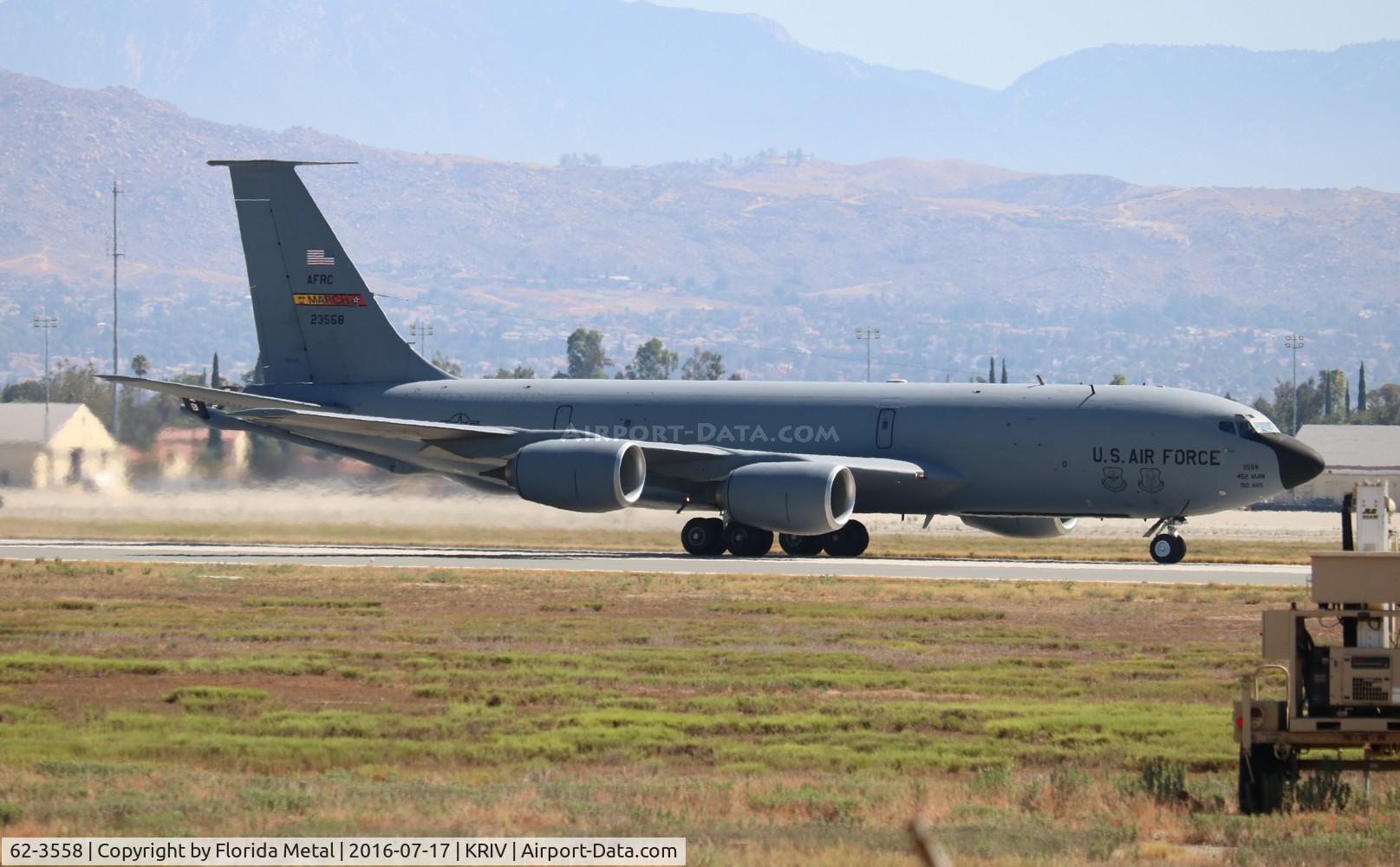 62-3558, 1962 Boeing KC-135R Stratotanker C/N 18541, March AFB