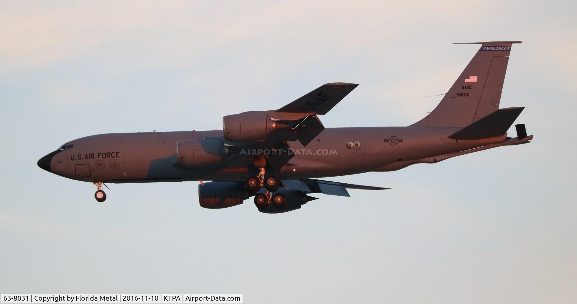 63-8031, 1963 Boeing KC-135R Stratotanker C/N 18648, TPA spotting