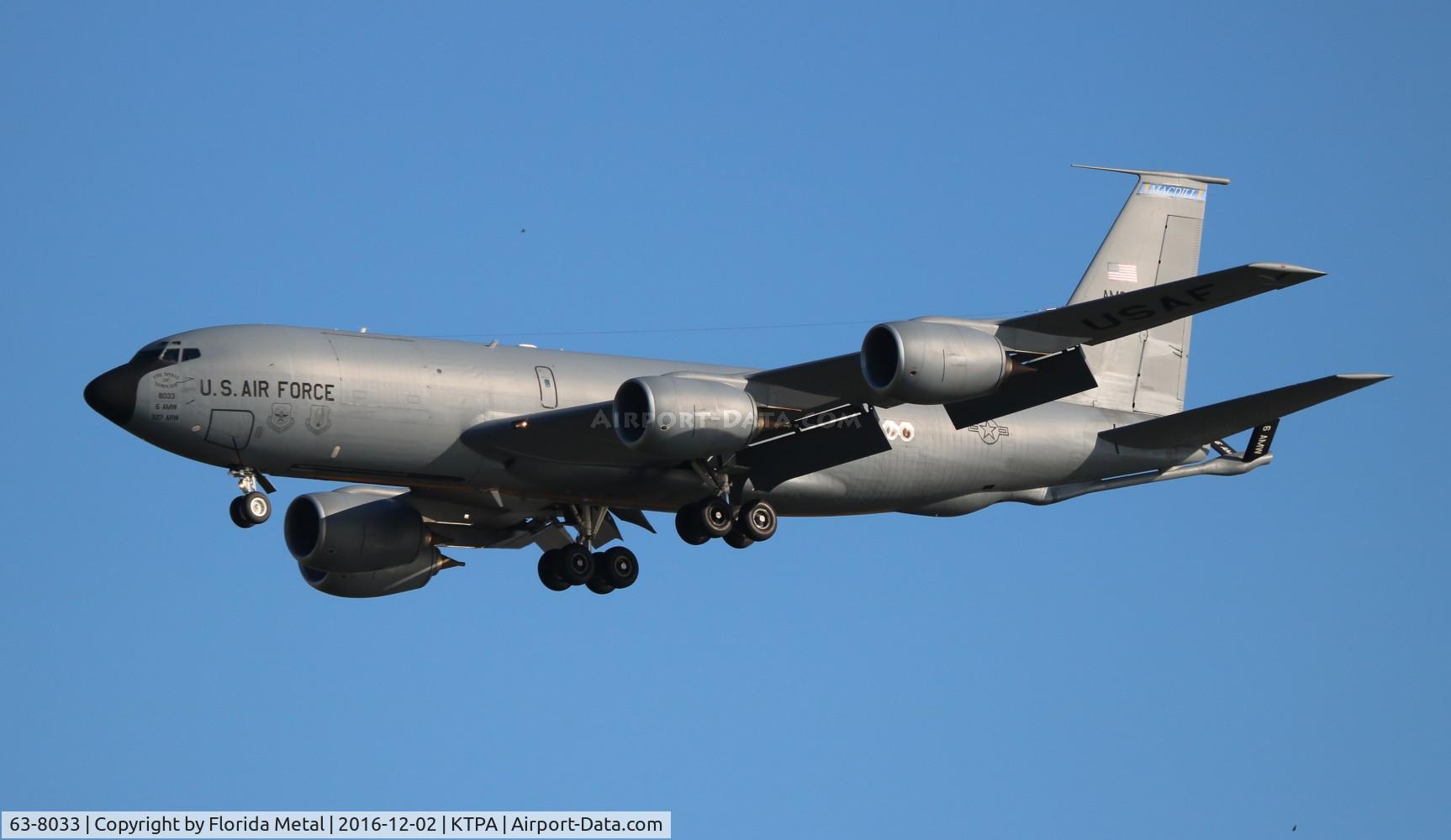 63-8033, 1963 Boeing KC-135R Stratotanker C/N 18650, TPA spotting