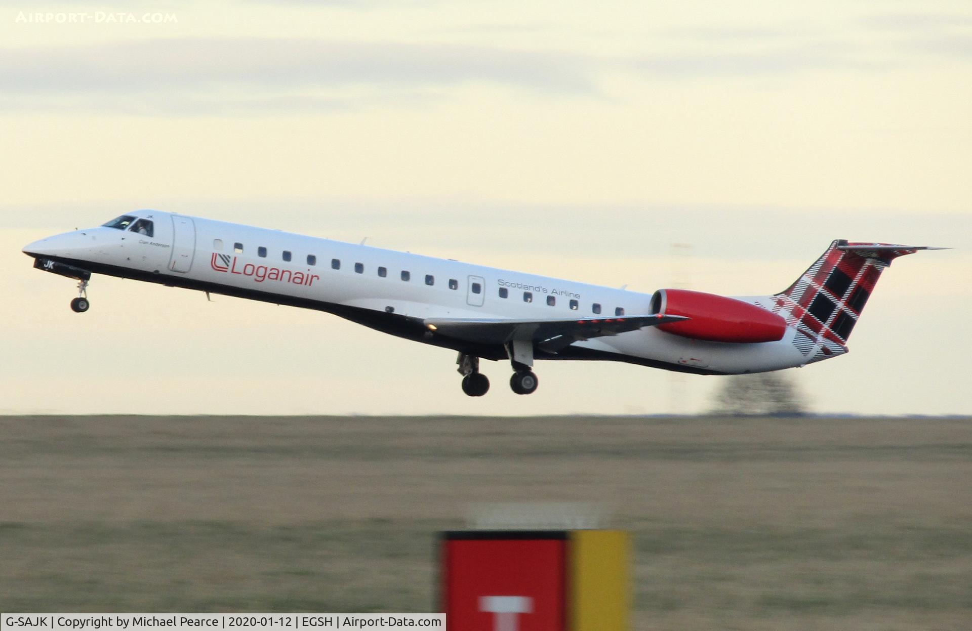 G-SAJK, 1999 Embraer EMB-145EP (ERJ-145EP) C/N 145153, 