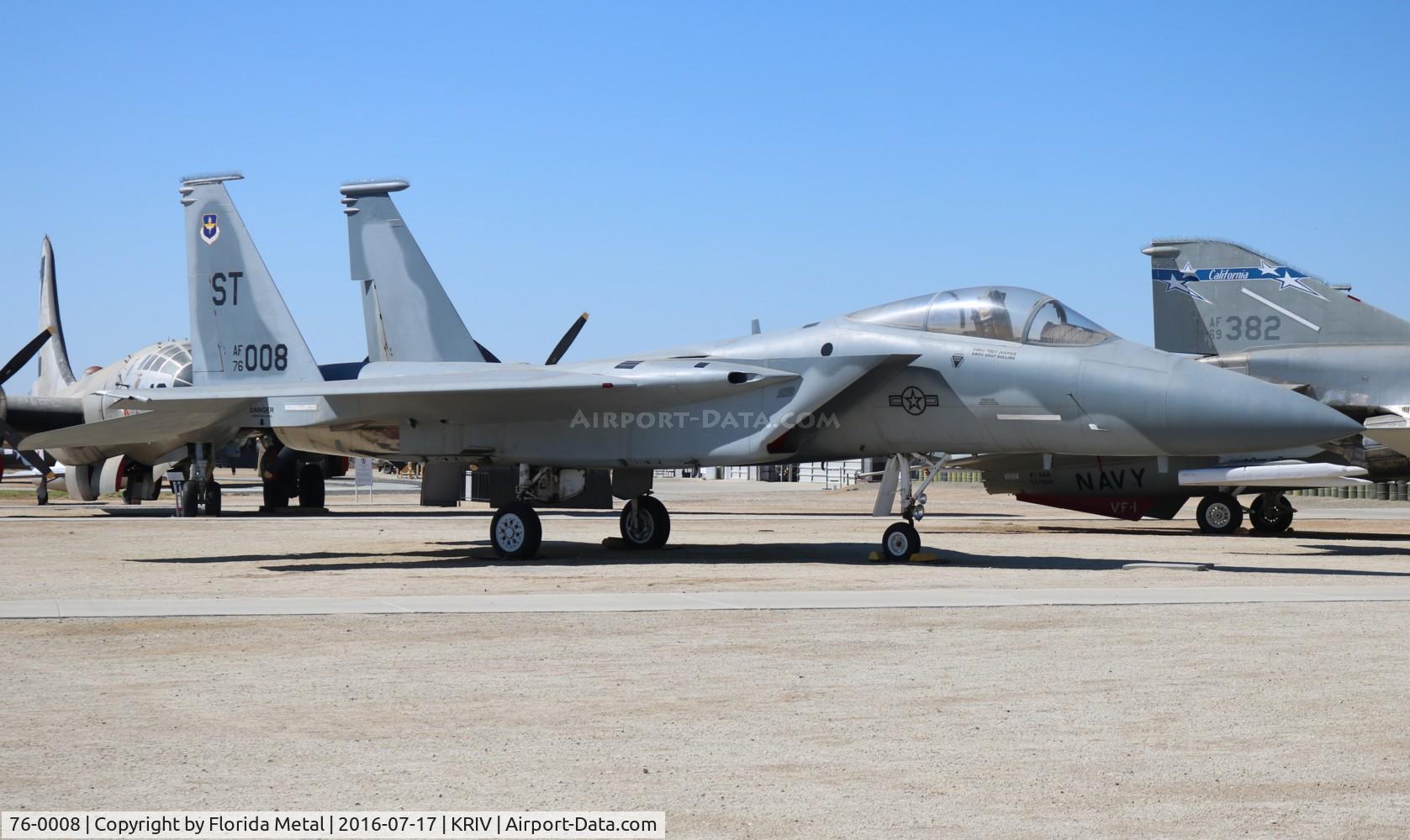 76-0008, 1976 McDonnell Douglas GF-15A Eagle C/N 0185, March AFB