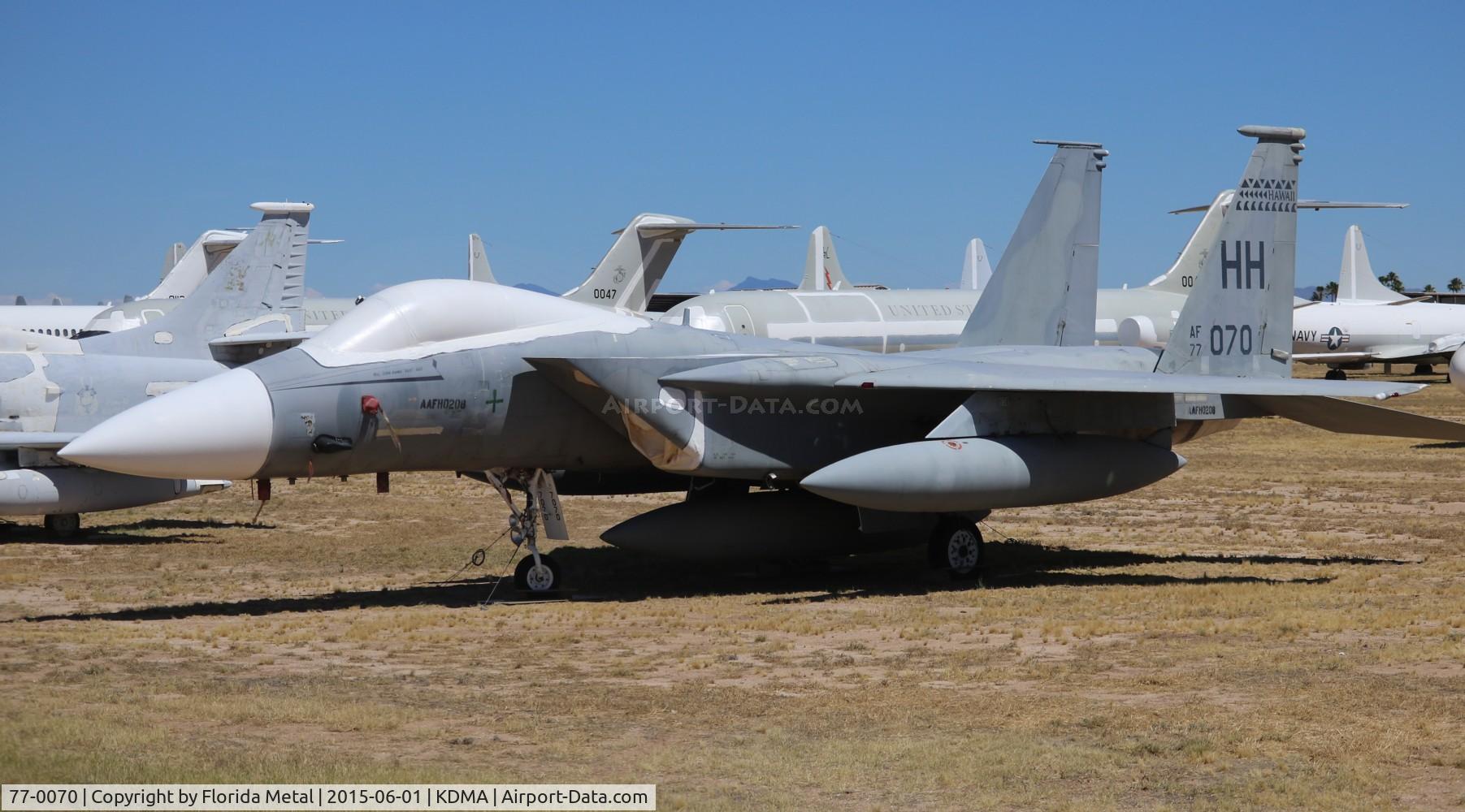 77-0070, McDonnell Douglas F-15A Eagle C/N 0344/A282, PIMA Boneyard