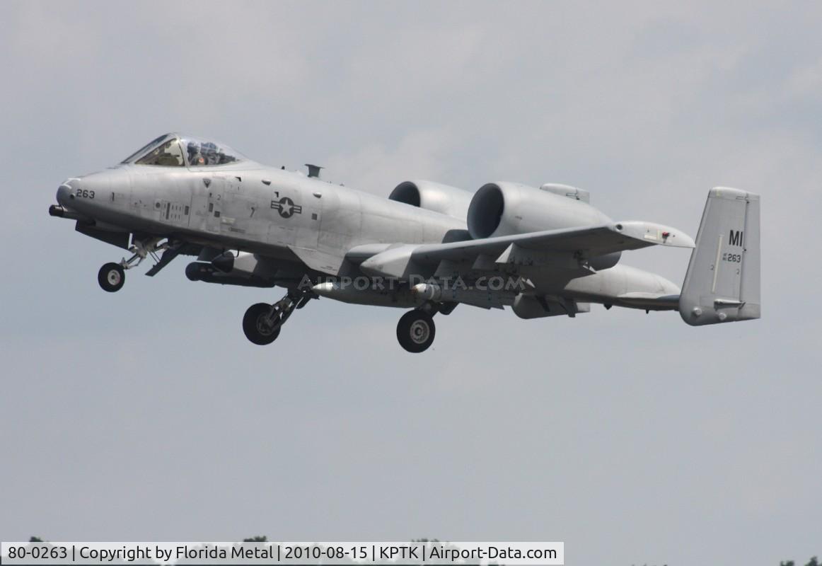 80-0263, 1980 Fairchild Republic A-10C Thunderbolt II C/N A10-0613, Pontiac Open House