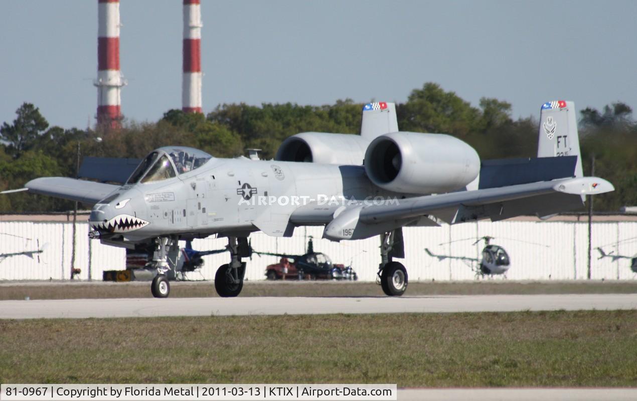 81-0967, 1981 Fairchild Republic A-10C Thunderbolt II C/N A10-0662, TICO 2011