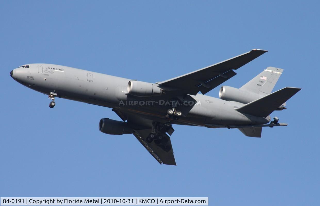 84-0191, 1984 McDonnell Douglas KC-10A Extender C/N 48230, Airlift and Tanker 2010