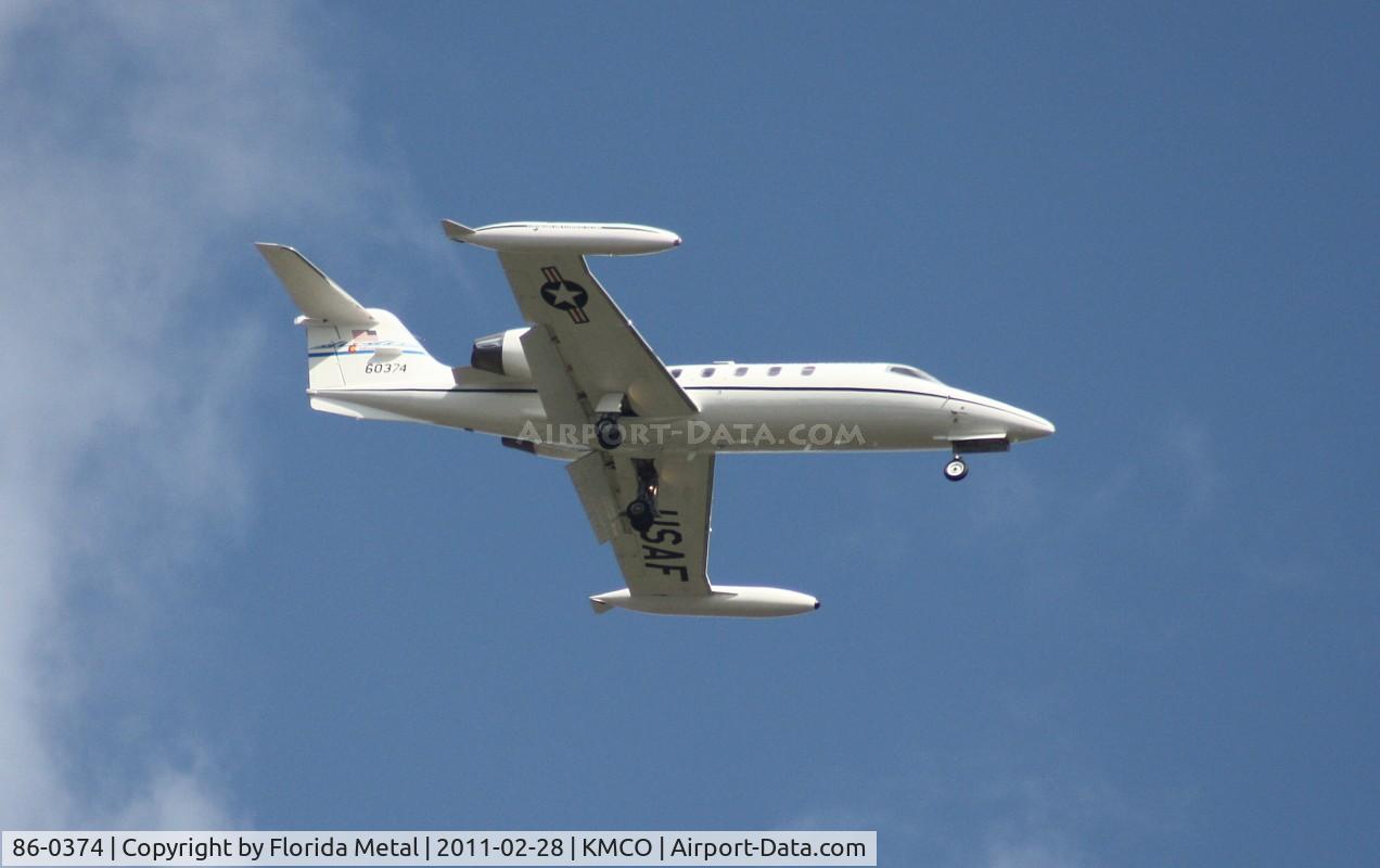 86-0374, 1986 Gates Learjet C-21A C/N 35A-626, MCO spotting