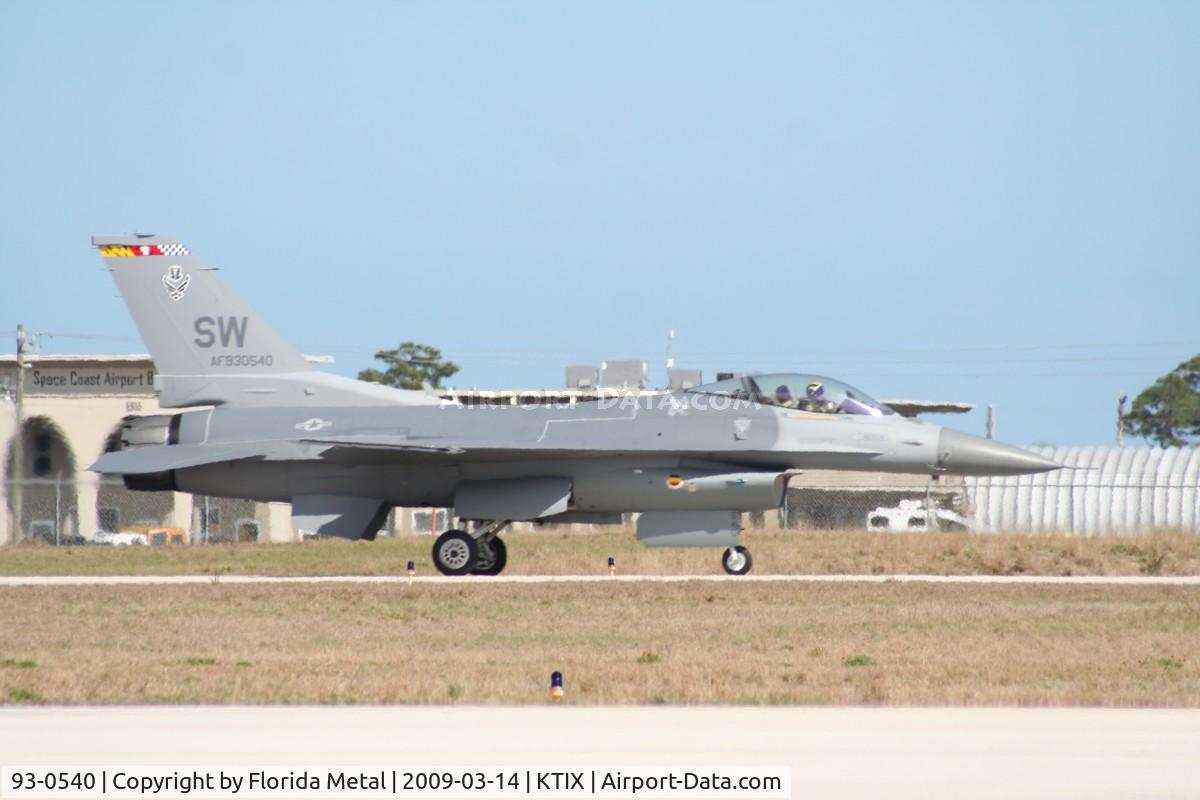93-0540, 1993 Lockheed F-16C Fighting Falcon C/N CC-175, TICO 2009