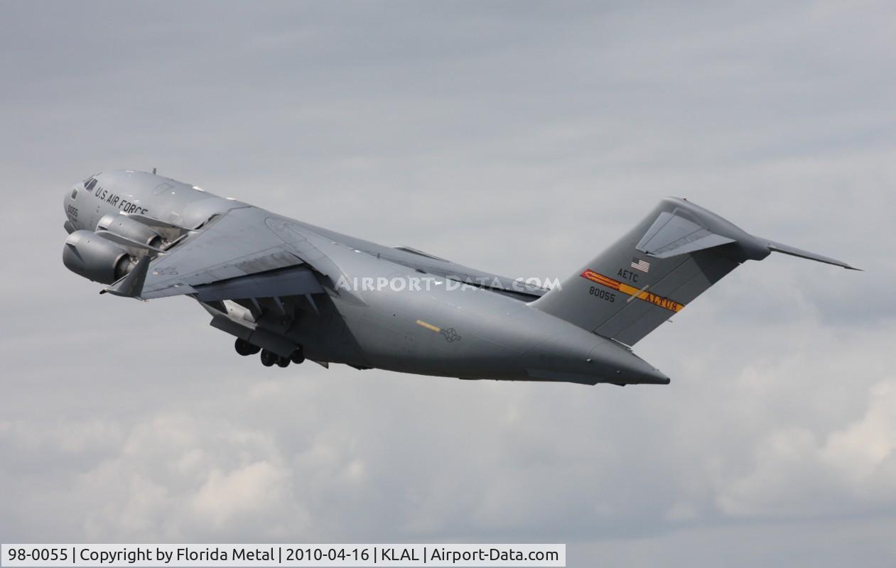98-0055, 1998 Boeing C-17A Globemaster III C/N F-58/P-55, Sun N Fun 2010