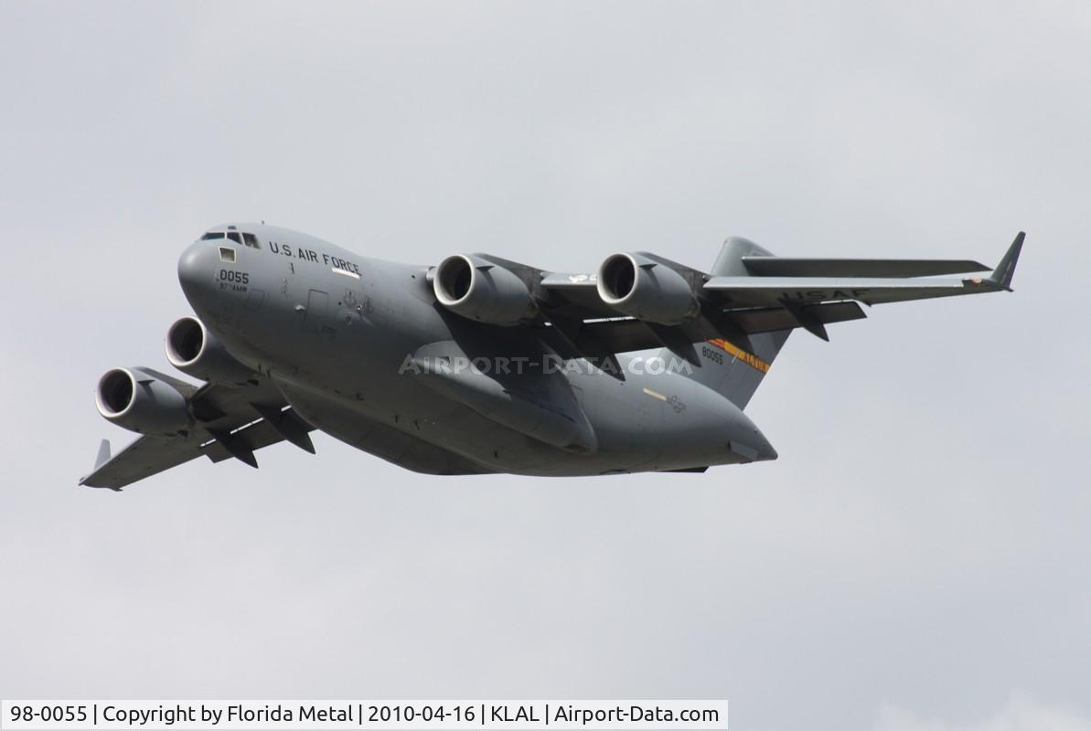 98-0055, 1998 Boeing C-17A Globemaster III C/N F-58/P-55, Sun N Fun 2010