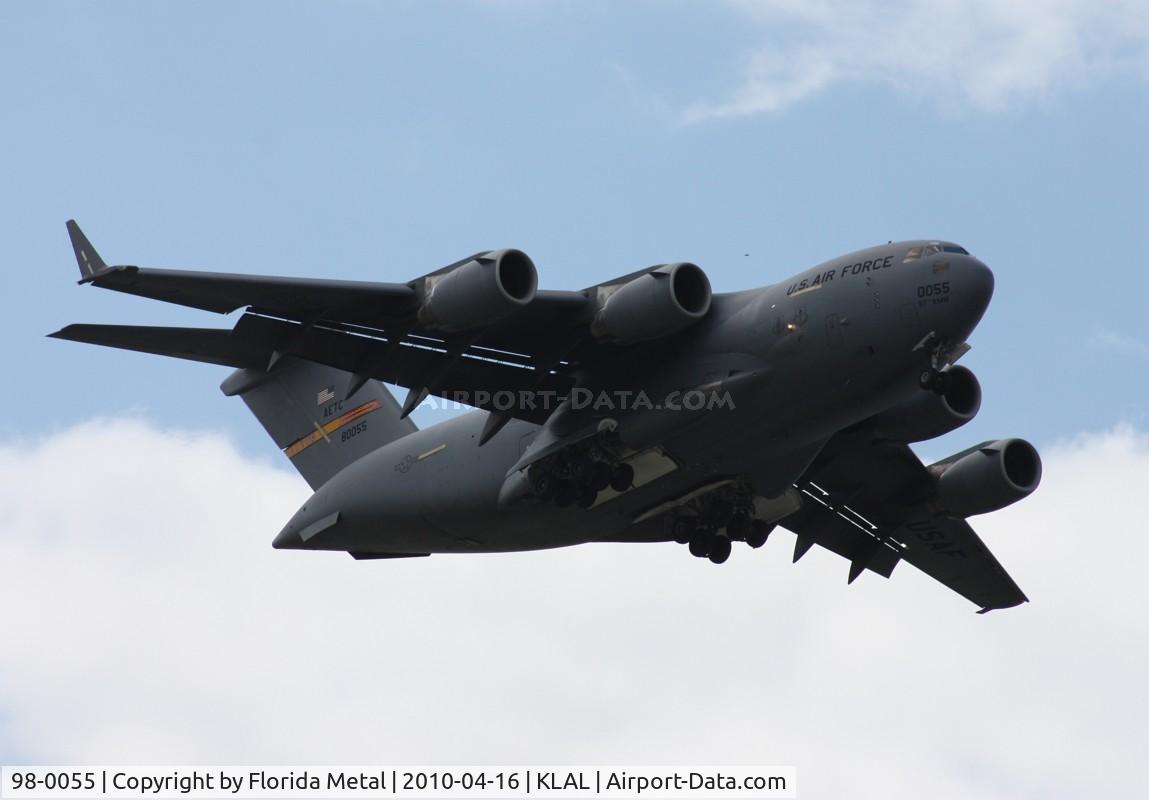98-0055, 1998 Boeing C-17A Globemaster III C/N F-58/P-55, Sun N fun 2010