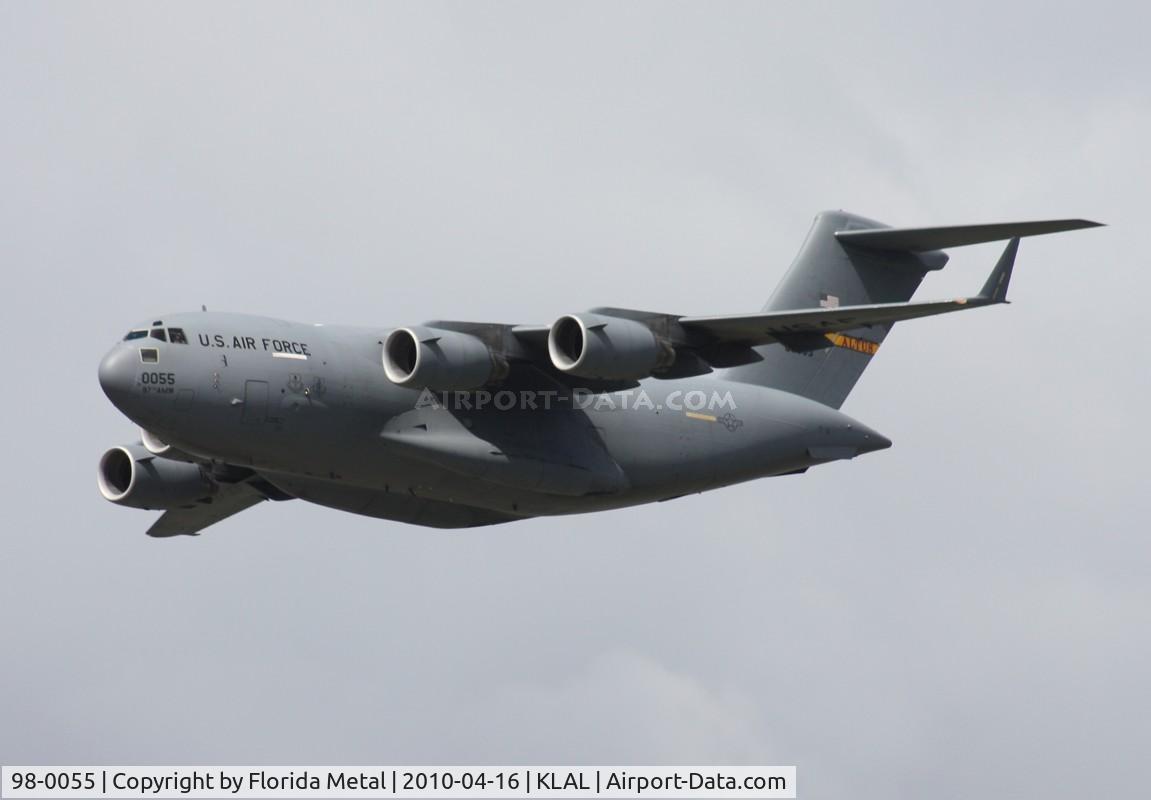 98-0055, 1998 Boeing C-17A Globemaster III C/N F-58/P-55, Sun N Fun 2010