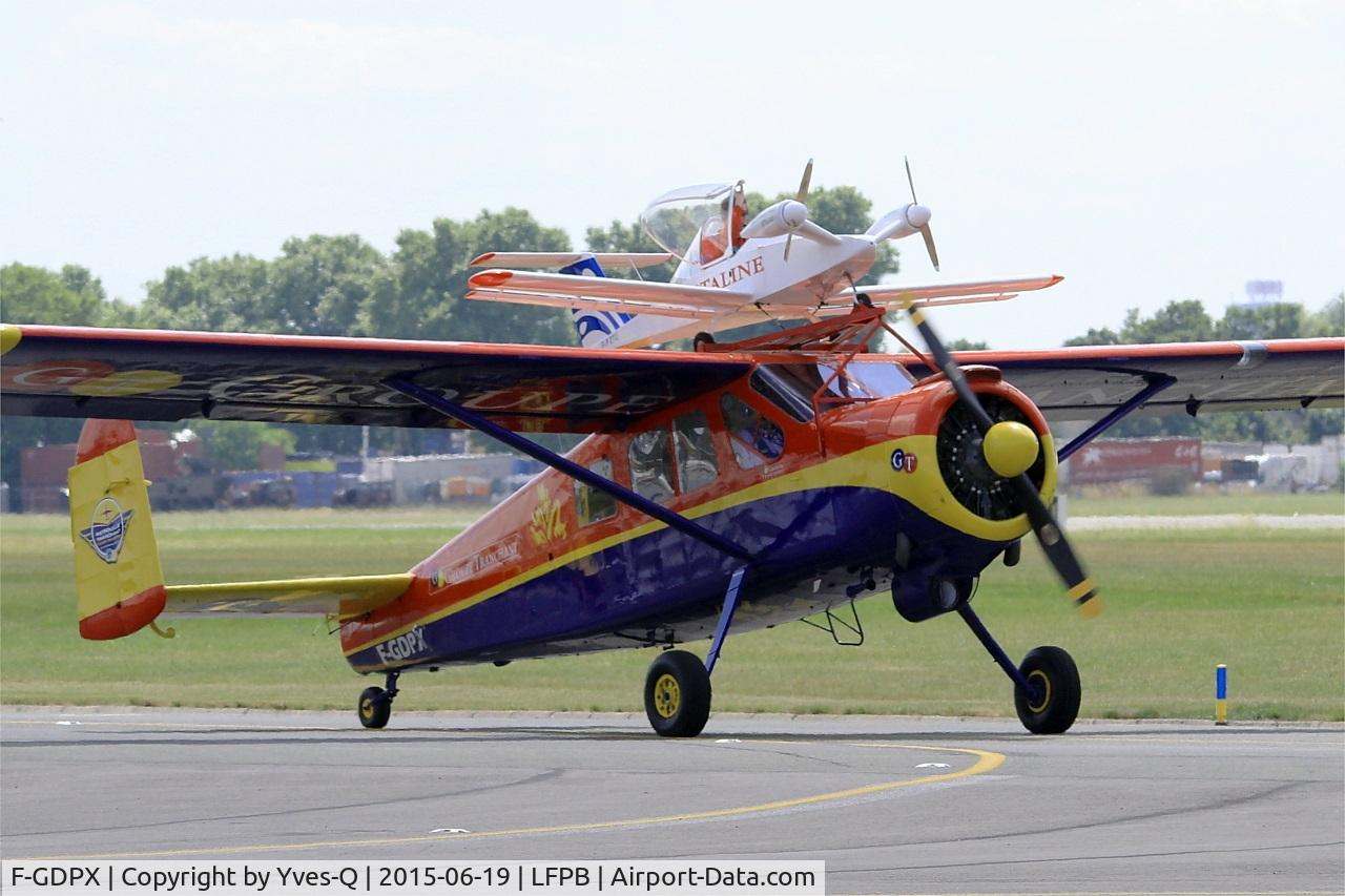 F-GDPX, Max Holste MH-1521M Broussard C/N 170, Max Holste MH-1521C-1 Broussard, Taxiing to holding point, Paris-Le Bourget (LFPB-LBG) Air show 2015