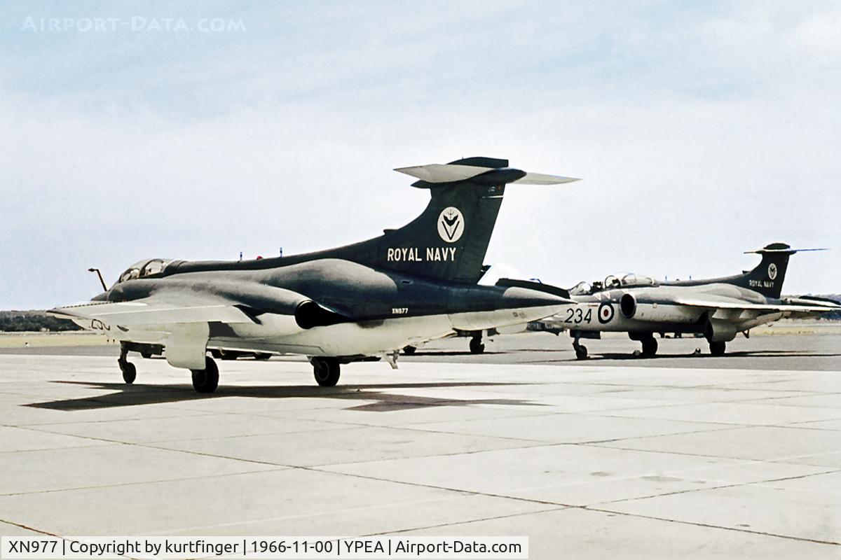 XN977, 1964 Blackburn Buccaneer S.2 C/N B3-04-63, Blackburn Buccaneer S.MK.2 XN977. RN 801 NAS code 230V. RAAF Pearce November 1966.