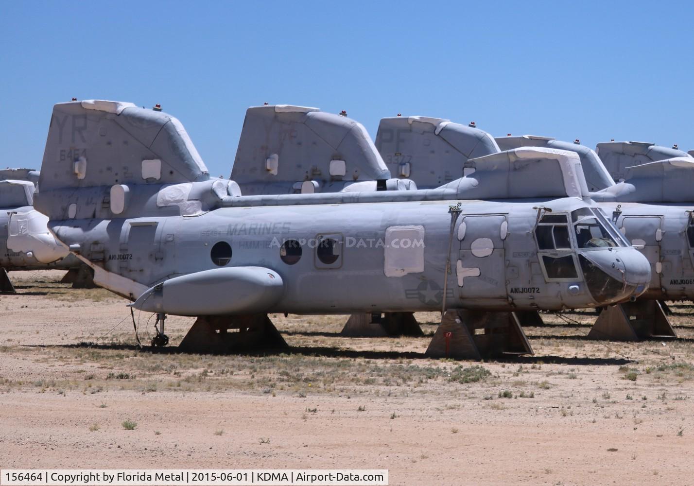 156464, Boeing Vertol CH-46F Sea Knight C/N 2534, PIMA boneyard