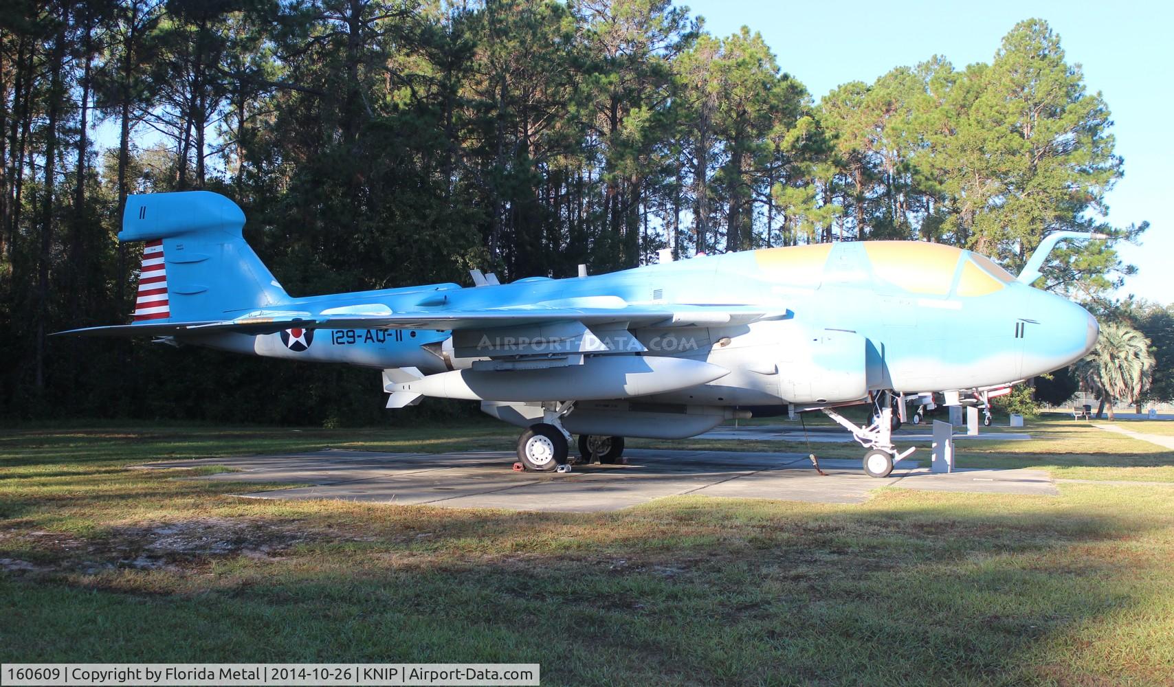 160609, Grumman EA-6B Prowler C/N P-66, gate guard JAX