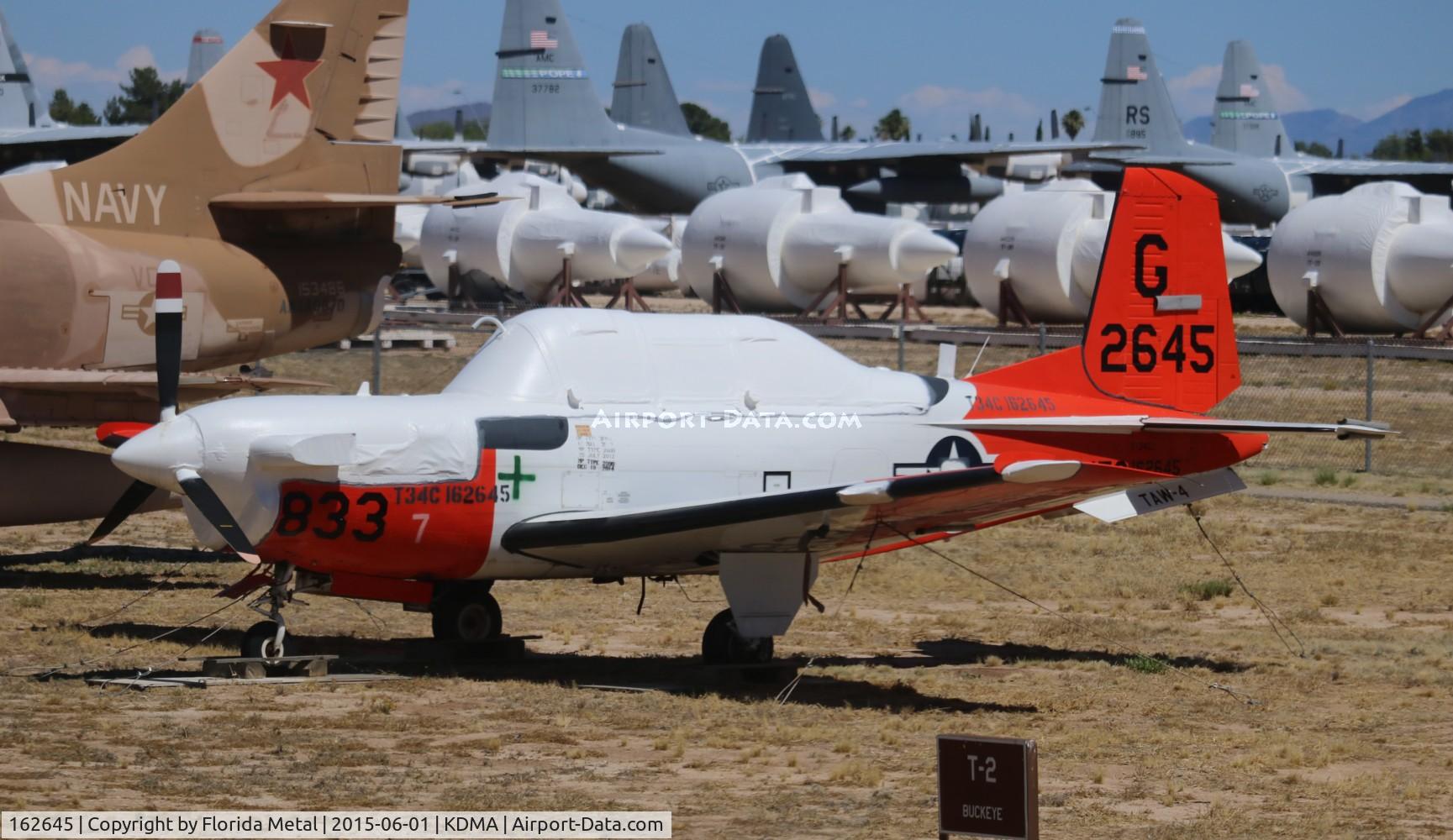 162645, Beech T-34C Turbo Mentor C/N GL-330, PIMA boneyard