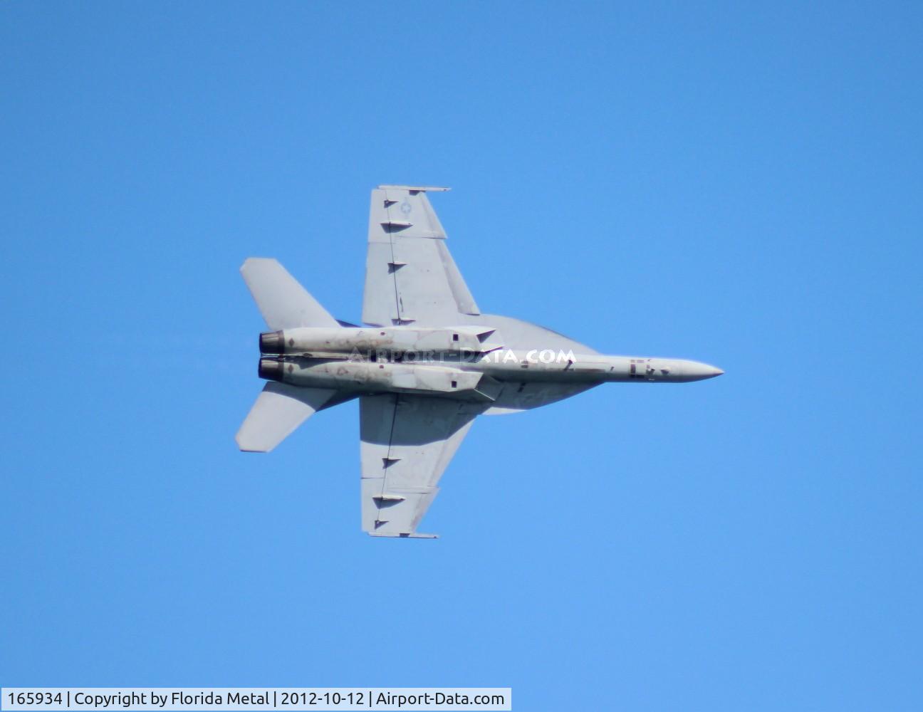165934, Boeing F/A-18F Super Hornet C/N F080, Daytona Beach 2012