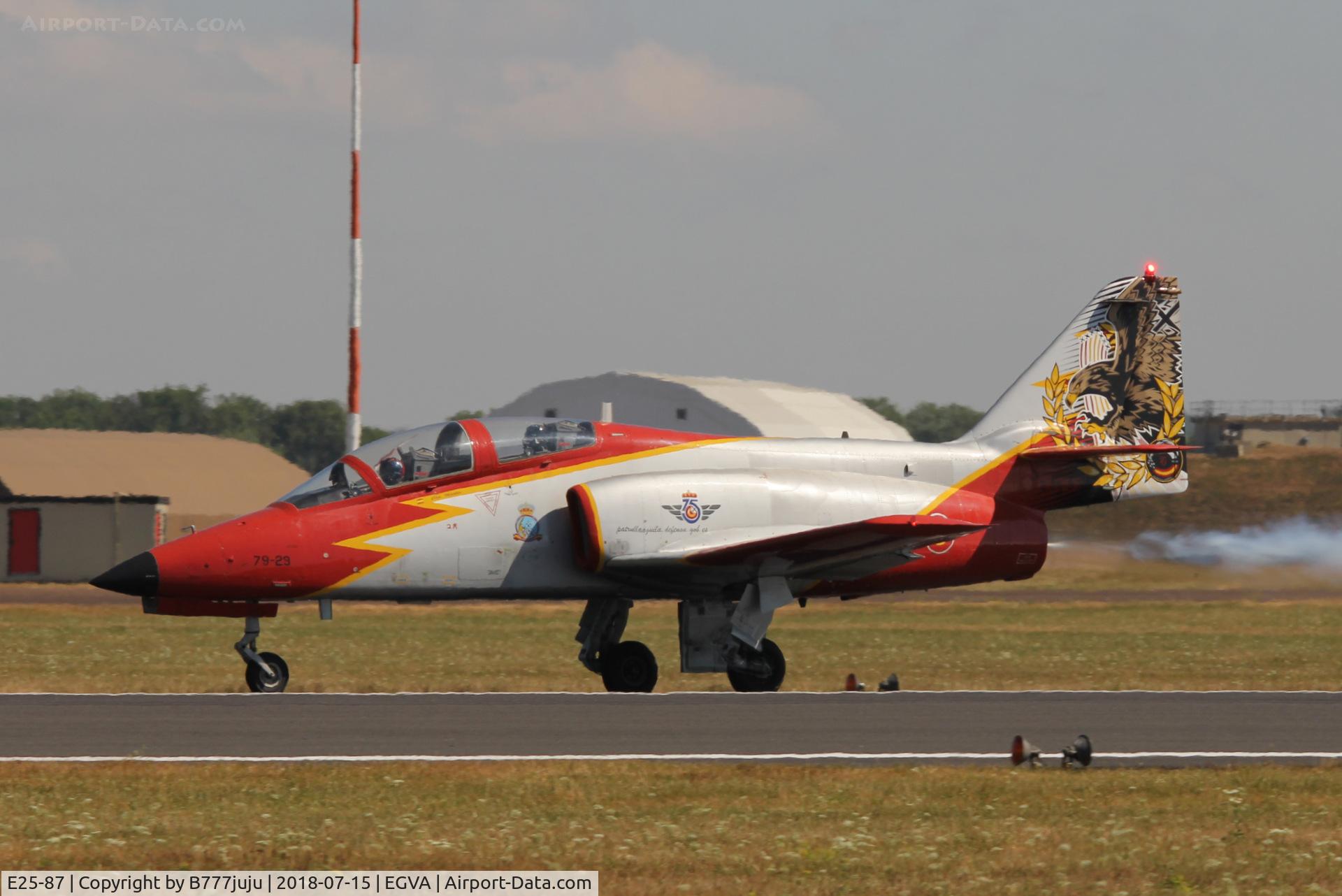 E25-87, CASA C-101EB Aviojet C/N EB01-87-101, at TATOO 2018