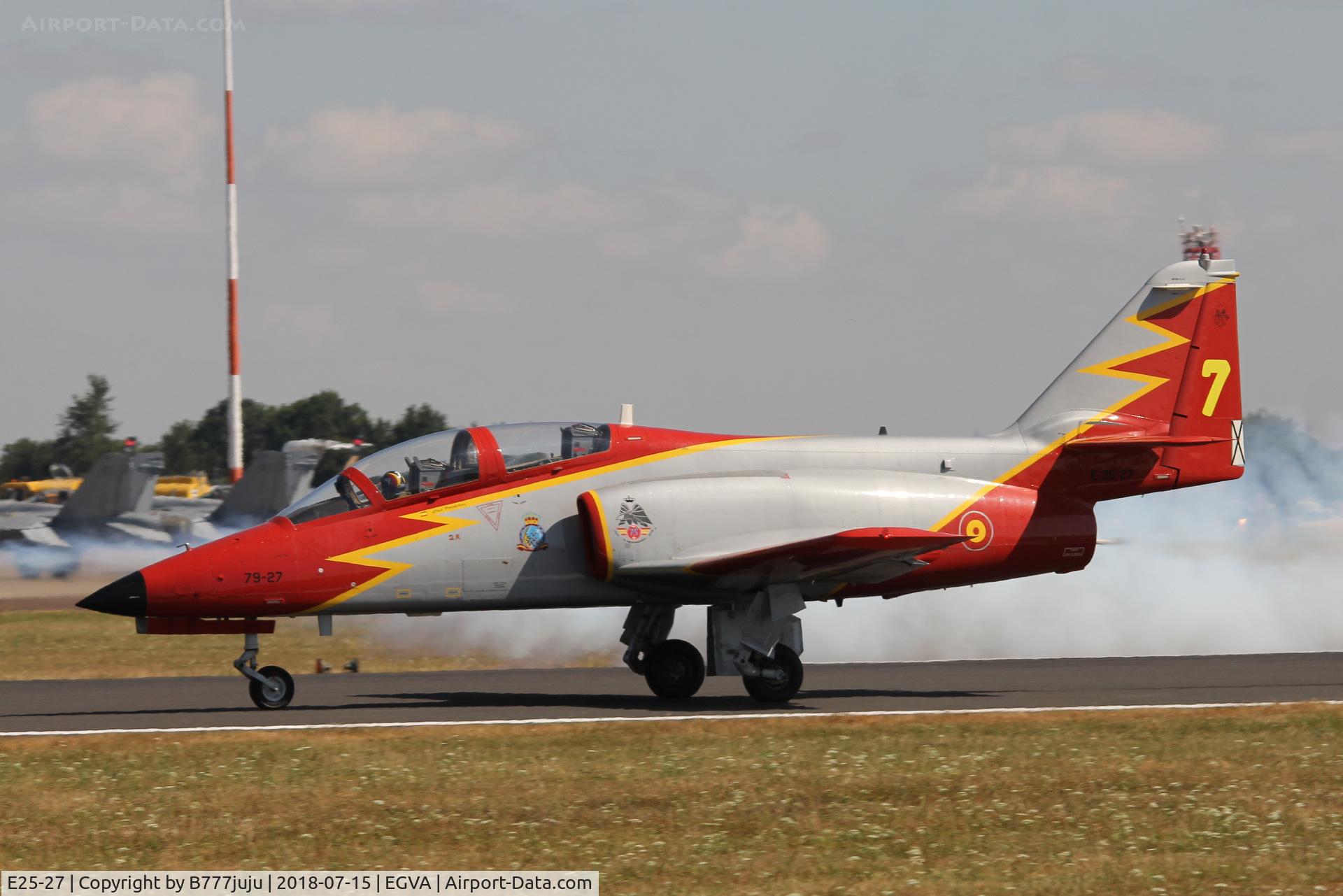 E25-27, CASA C-101EB Aviojet C/N EB01-27-027, at TATOO 2018
