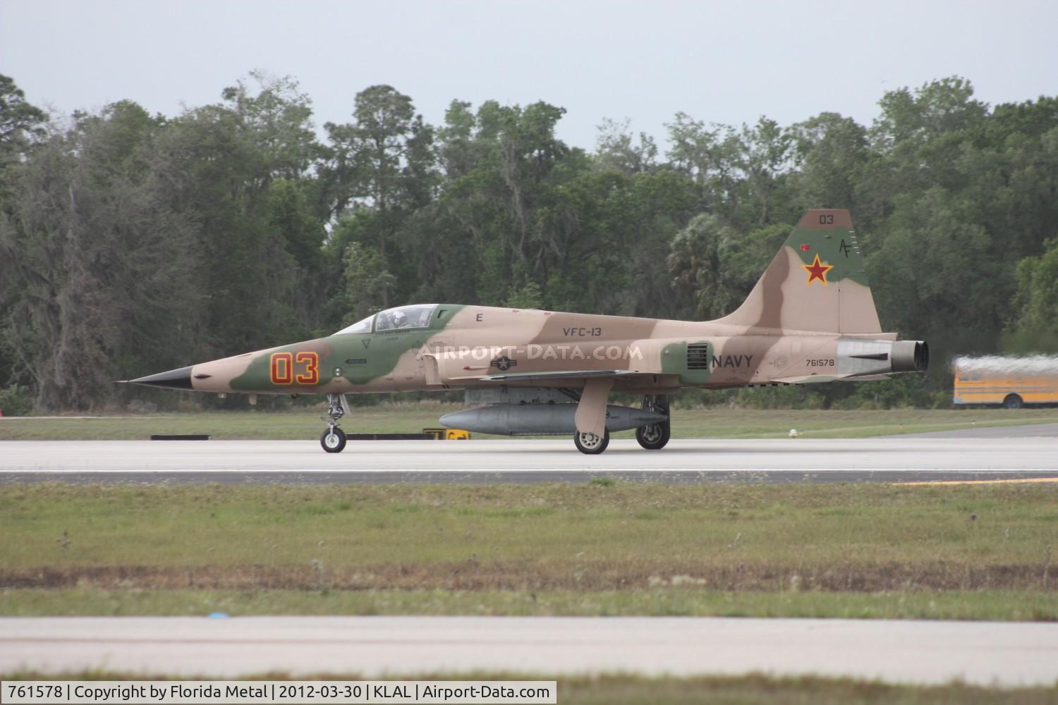 761578, Northrop F-5N Tiger II C/N L.1053, Sun N Fun 2012