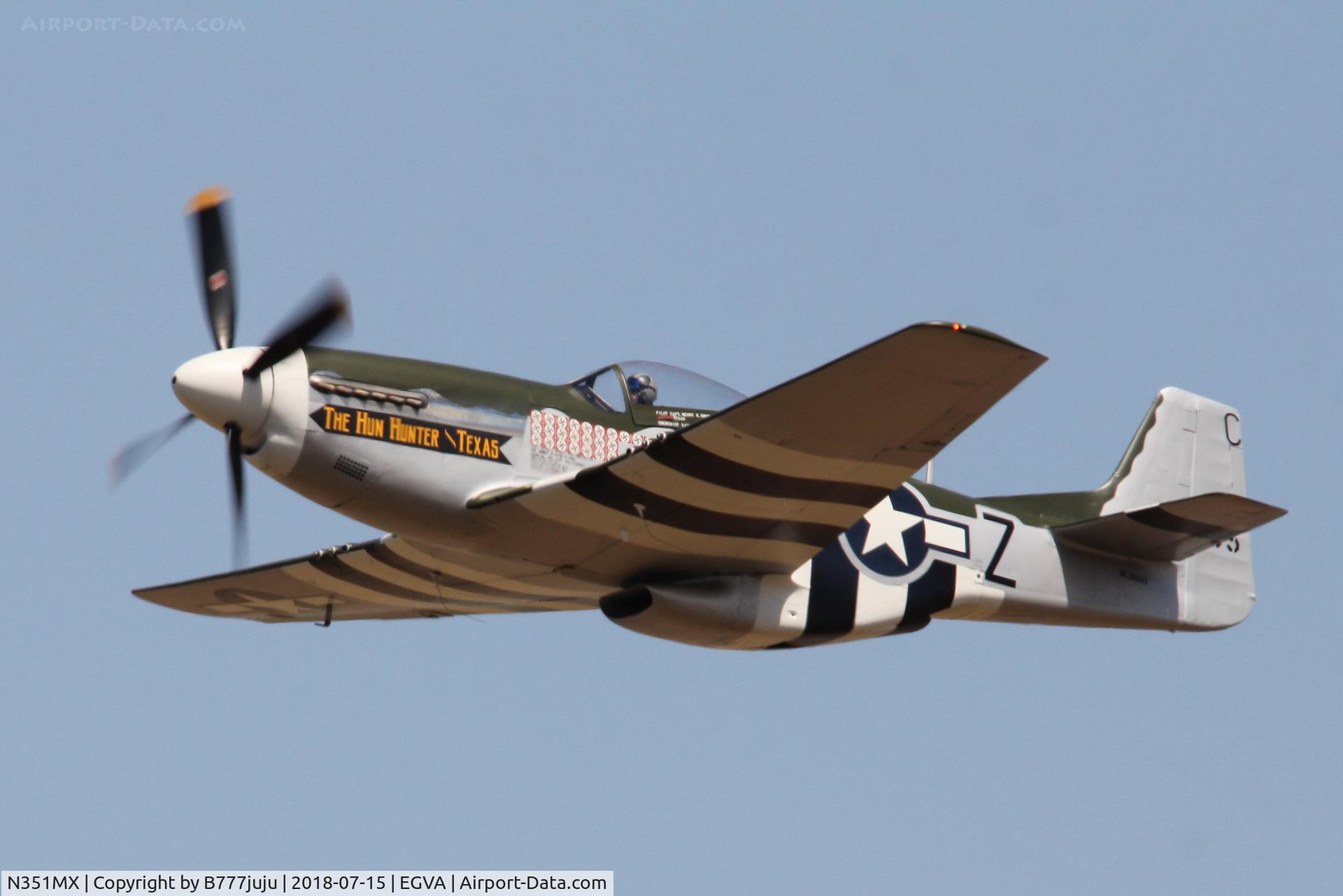 N351MX, 1944 North American P-51D Mustang C/N 122-40931 (44-74391), at TATOO 2018