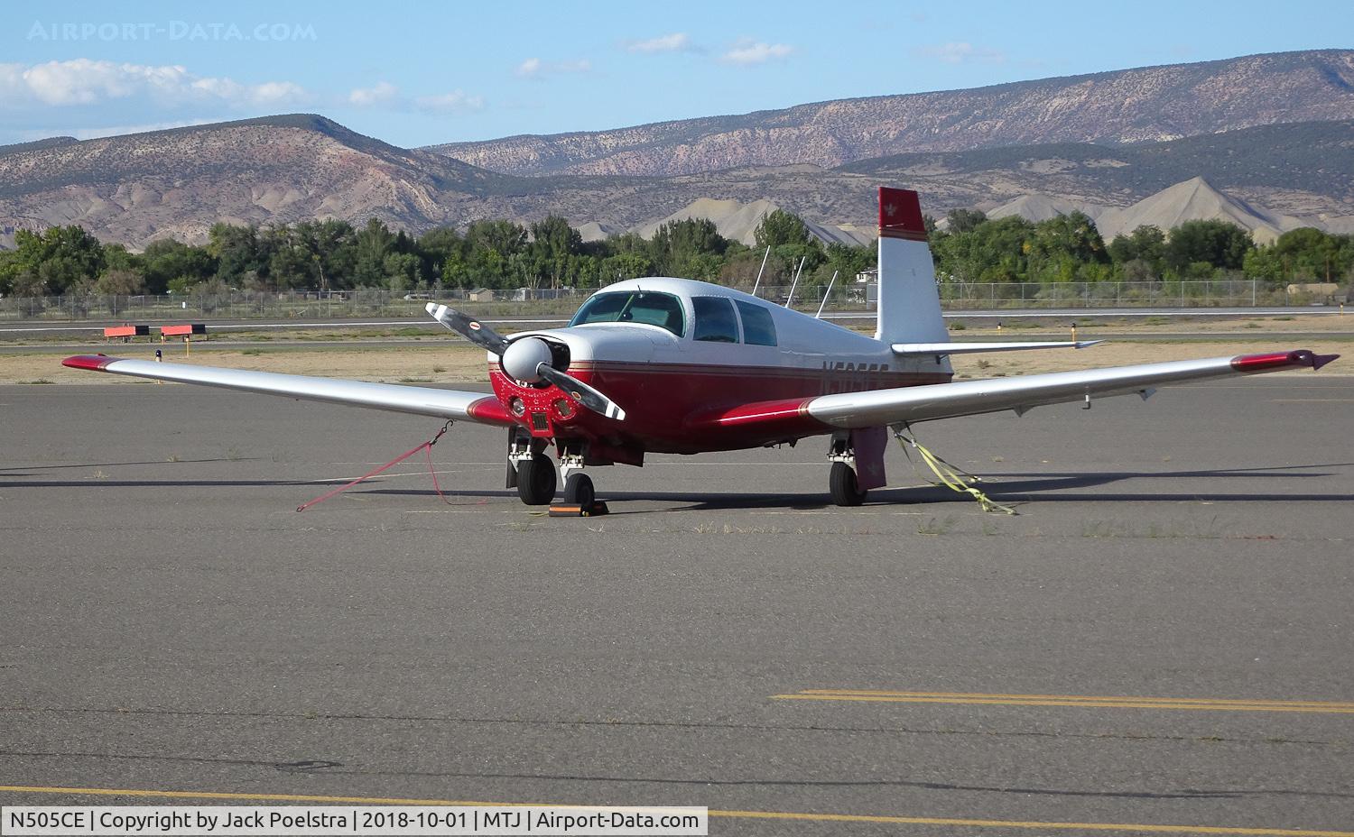 N505CE, 1968 Mooney M20C Ranger C/N 680092, Mooney at Montrose Reg. airport CO