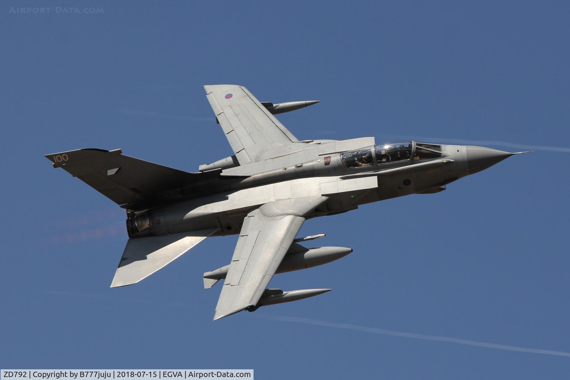 ZD792, 1984 Panavia Tornado GR.4 C/N 402/BS135/3184, at TATOO 2018