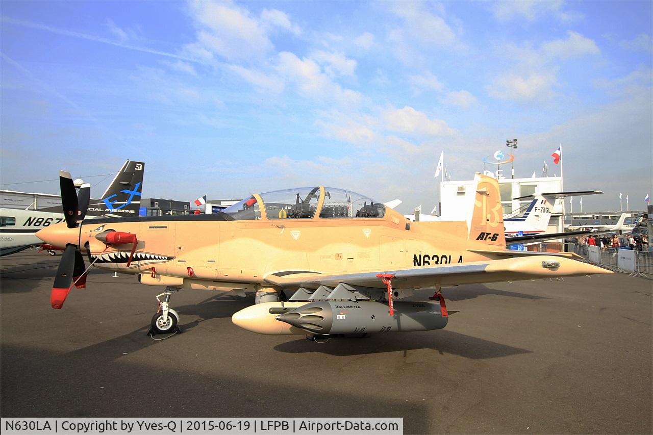 N630LA, 2013 Hawker Beechcraft AT-6B Texan II C/N AT-3, Beechcraft AT-6B Texan II, Static display, Paris-Le Bourget (LFPB-LBG) Air show 2015