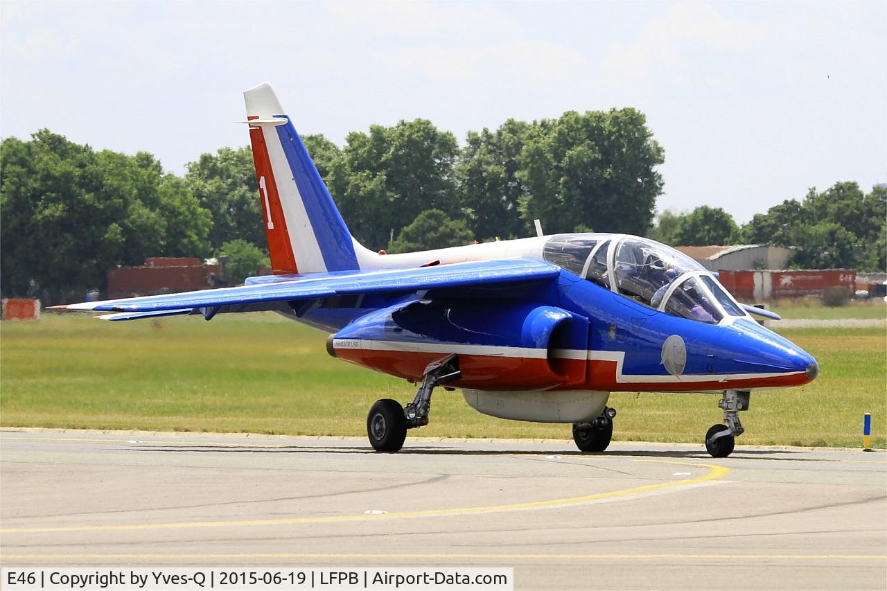 E46, Dassault-Dornier Alpha Jet E C/N E46, Dassault-Dornier Alpha Jet E (F-UHRF), Leader of Patrouille de France 2015, Paris-Le Bourget (LFPB-LBG) Air show 2015