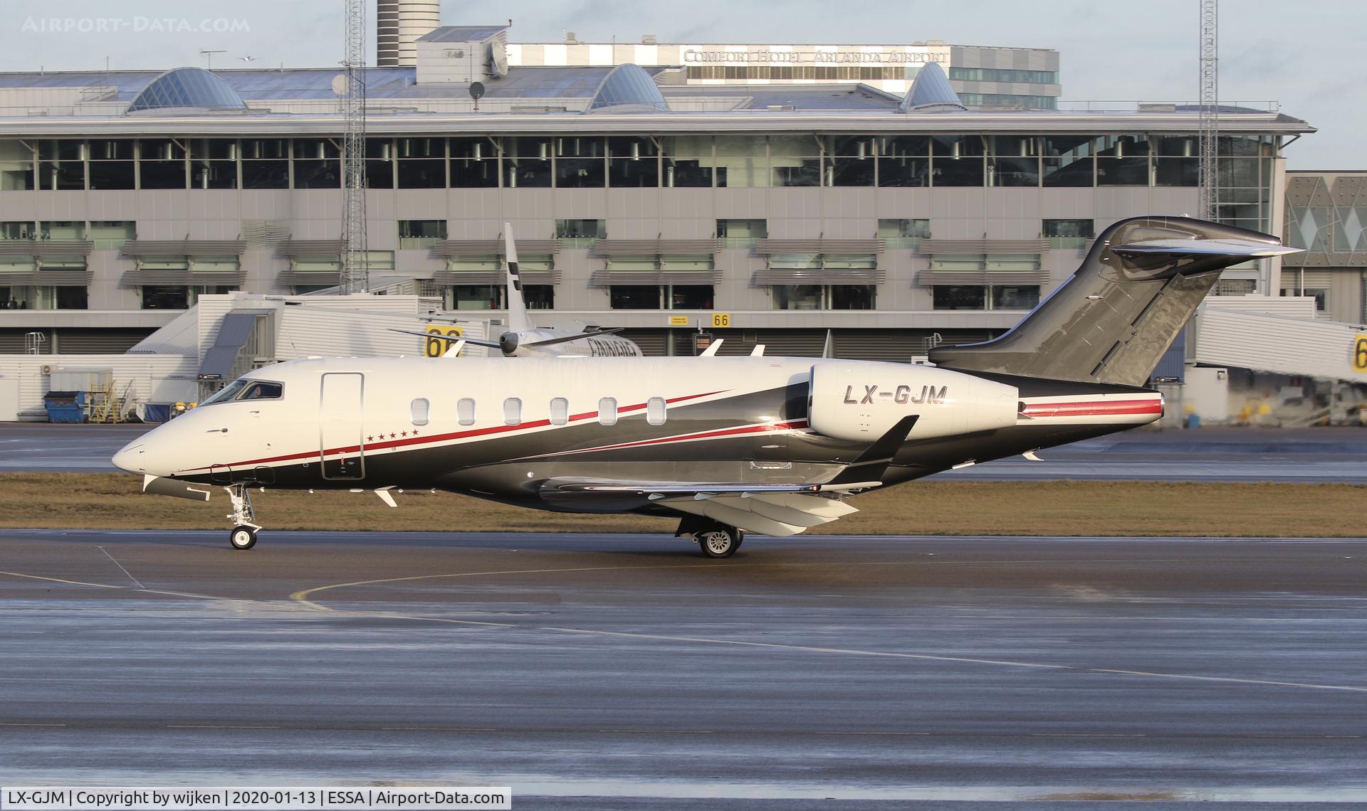 LX-GJM, 2019 Bombardier Challenger 350 (BD-100-1A10) C/N 20830, ESSA/ARN