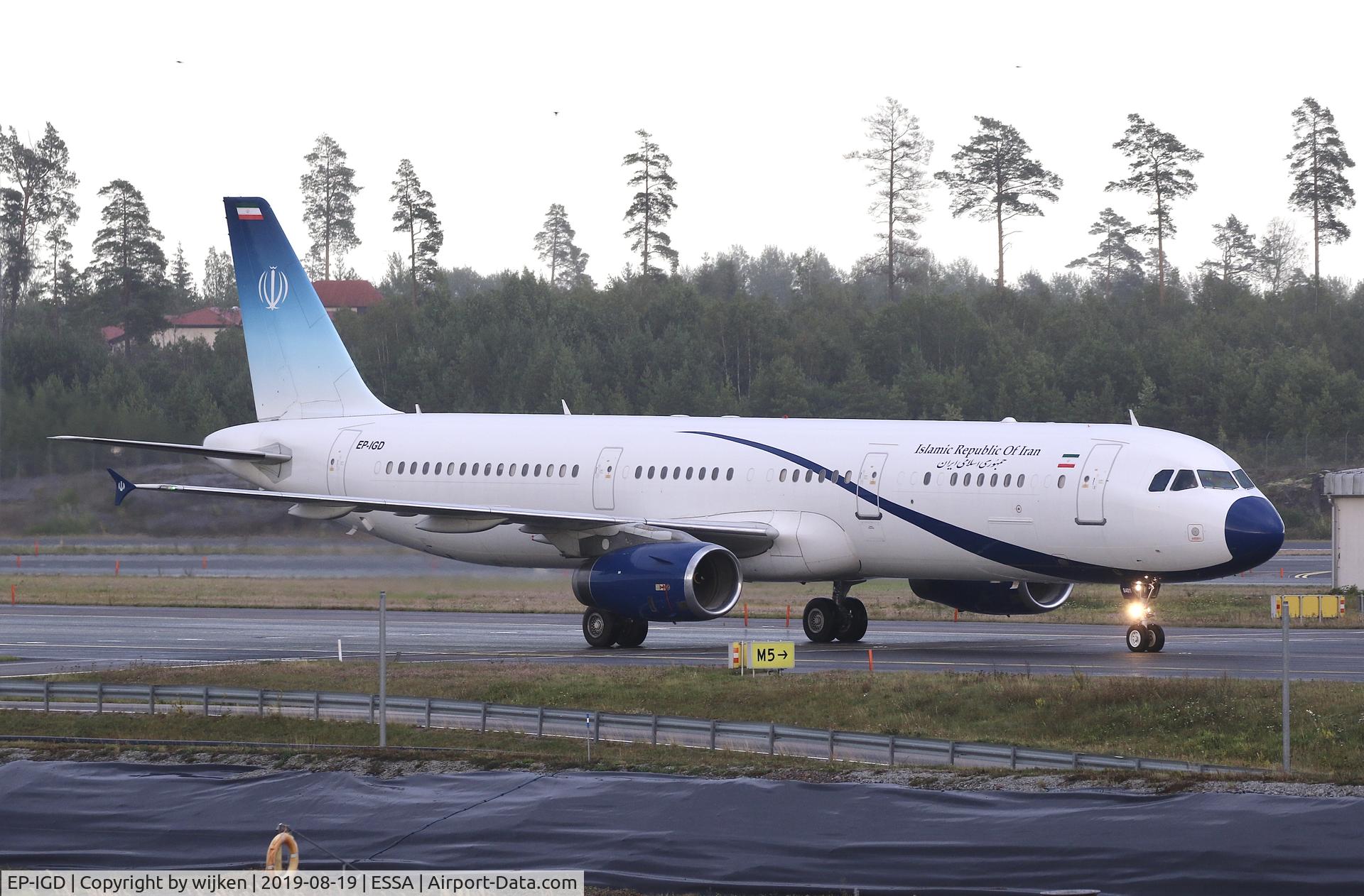 EP-IGD, 2000 Airbus A321-231 C/N 1202, Iran Government