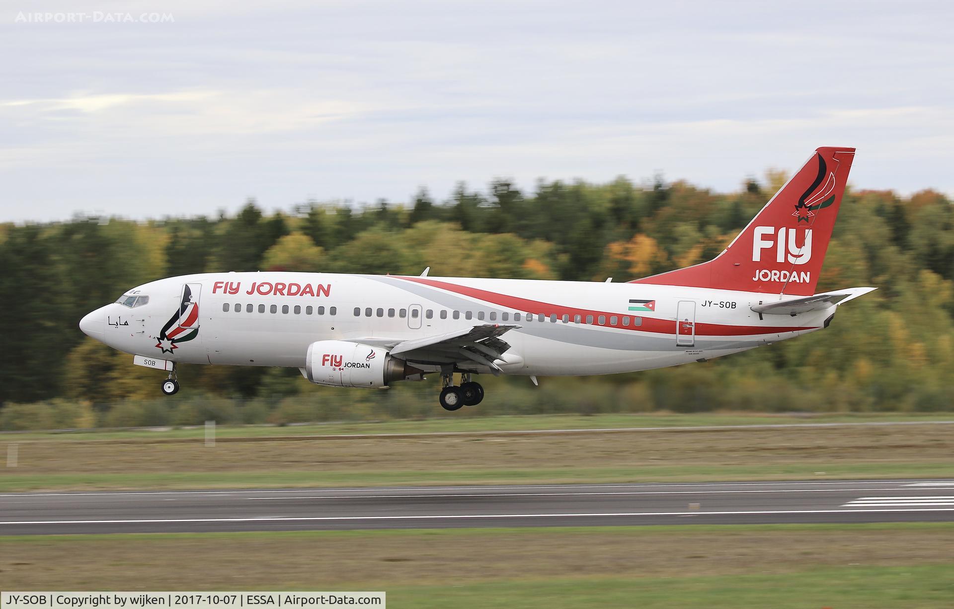 JY-SOB, 1984 Boeing 737-33V C/N 29342, Fly Jordan