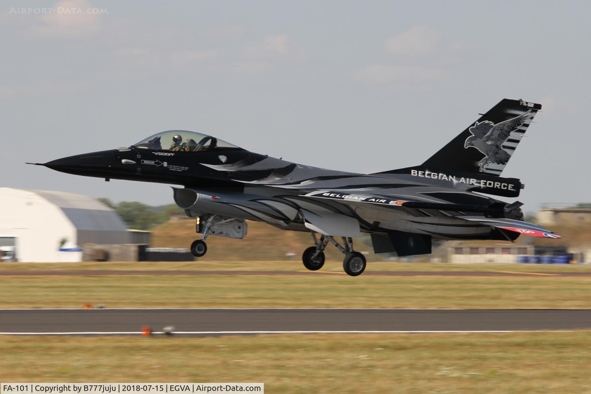 FA-101, SABCA F-16AM Fighting Falcon C/N 6H-101, at TATOO 2018