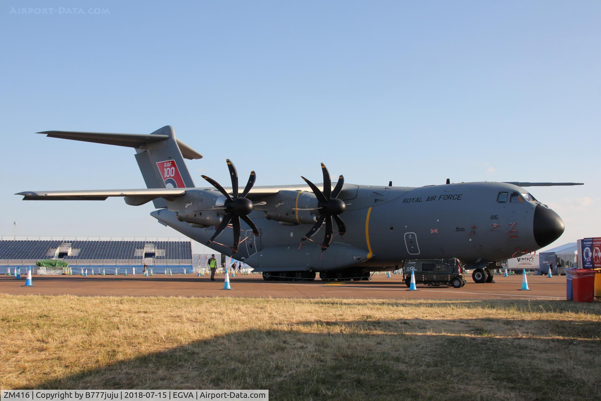 ZM416, 2017 Airbus A400M Atlas C.1 C/N 058, at TATOO 2018
