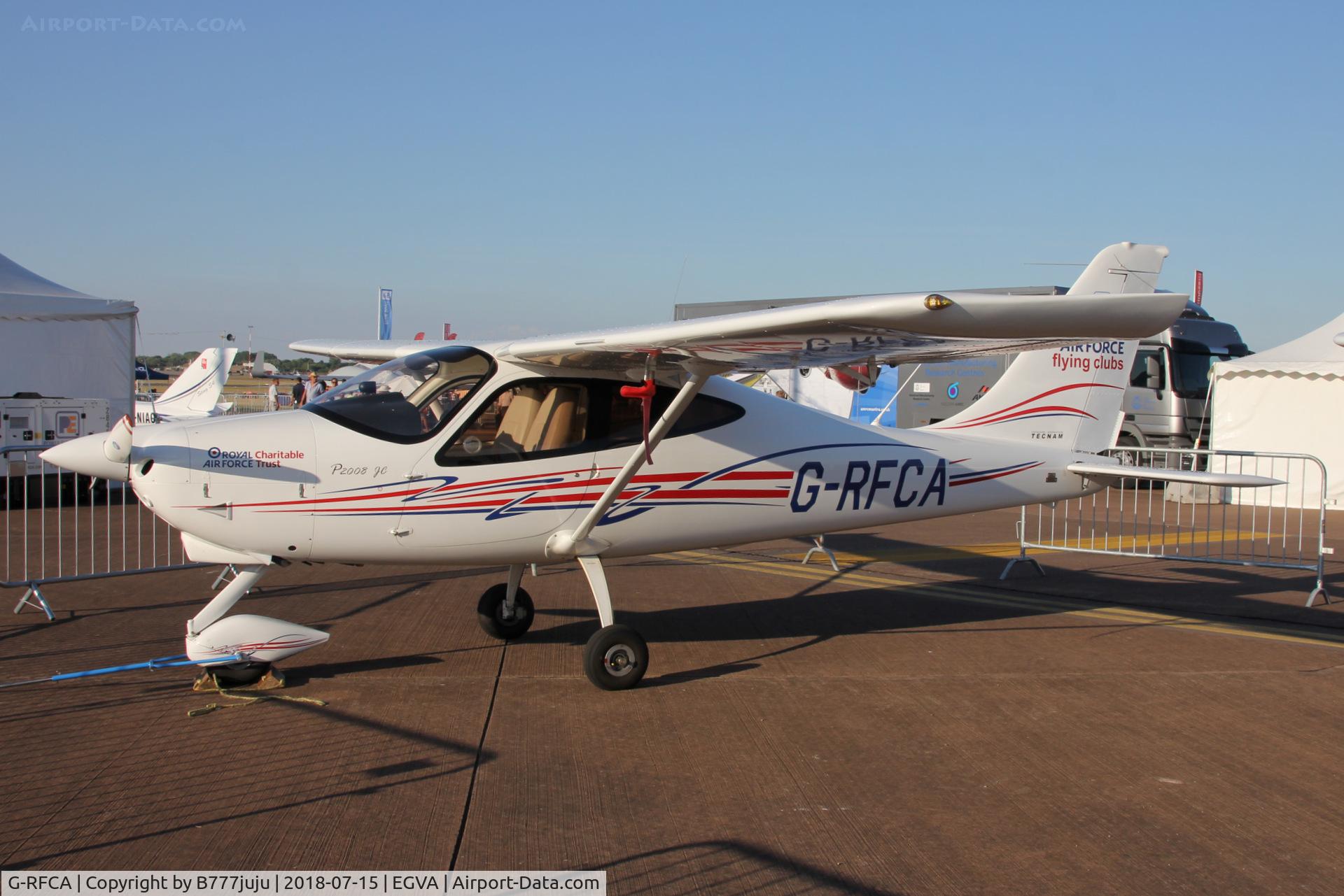 G-RFCA, 2016 Tecnam P-2008JC C/N 1061, at TATOO 2018