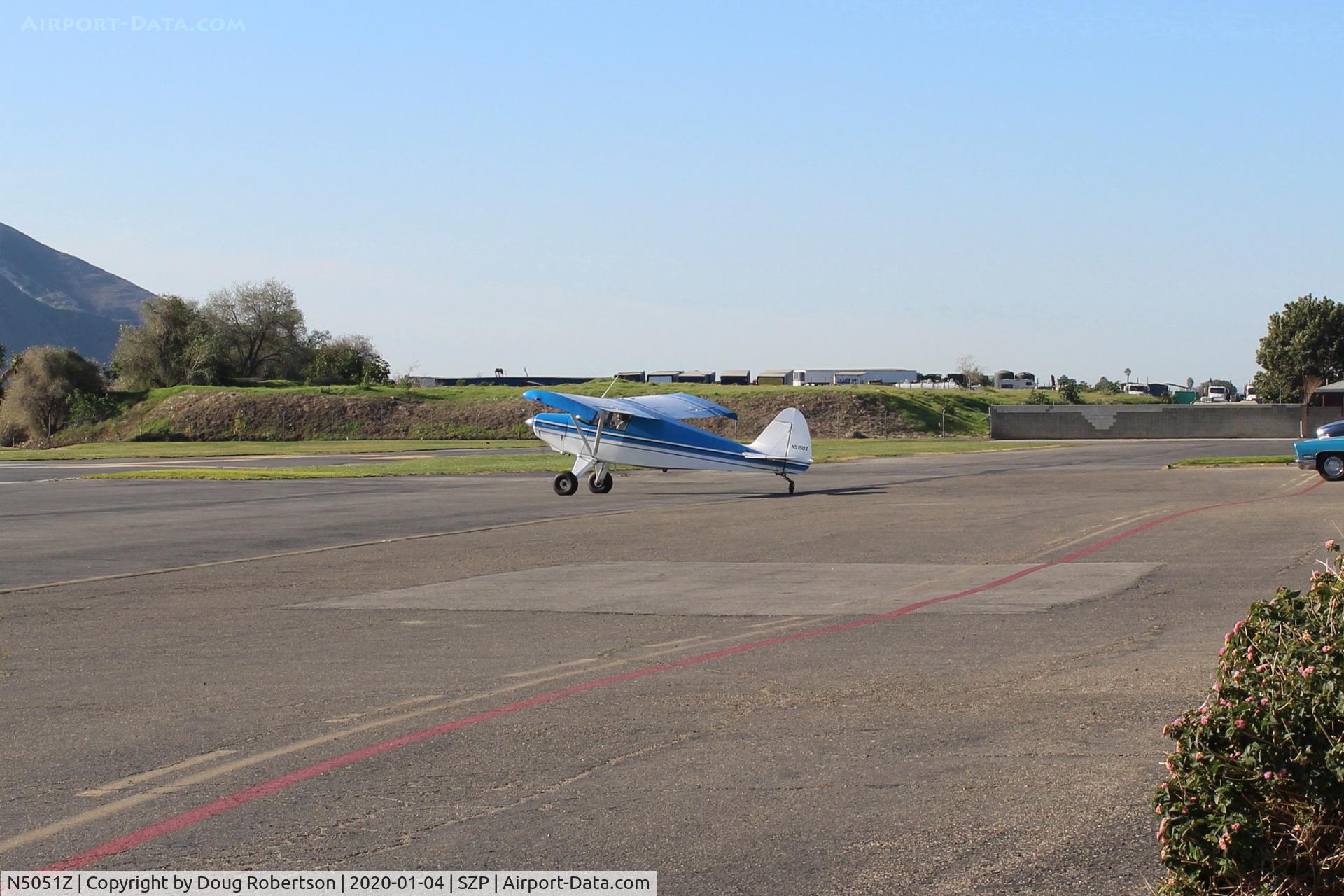 N5051Z, 1961 Piper PA-22-108 Colt C/N 22-8675, 1961 PIPER PA-22-108 COLT, Lycoming O-235-C1B 108 Hp, holding short Rwy 04
