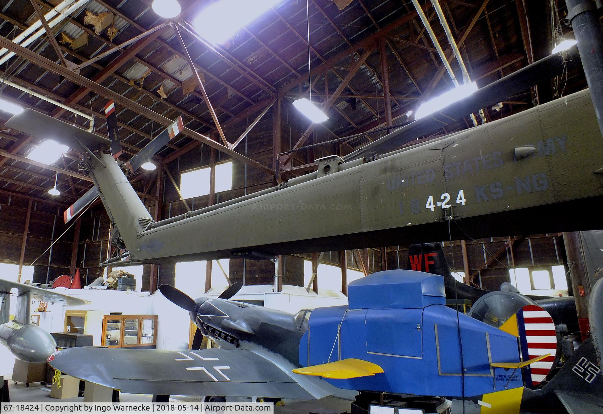 67-18424, 1968 Sikorsky CH-54A Tarhe C/N 64.026, Sikorsky CH-54A Tarhe at the Combat Air Museum, Topeka KS