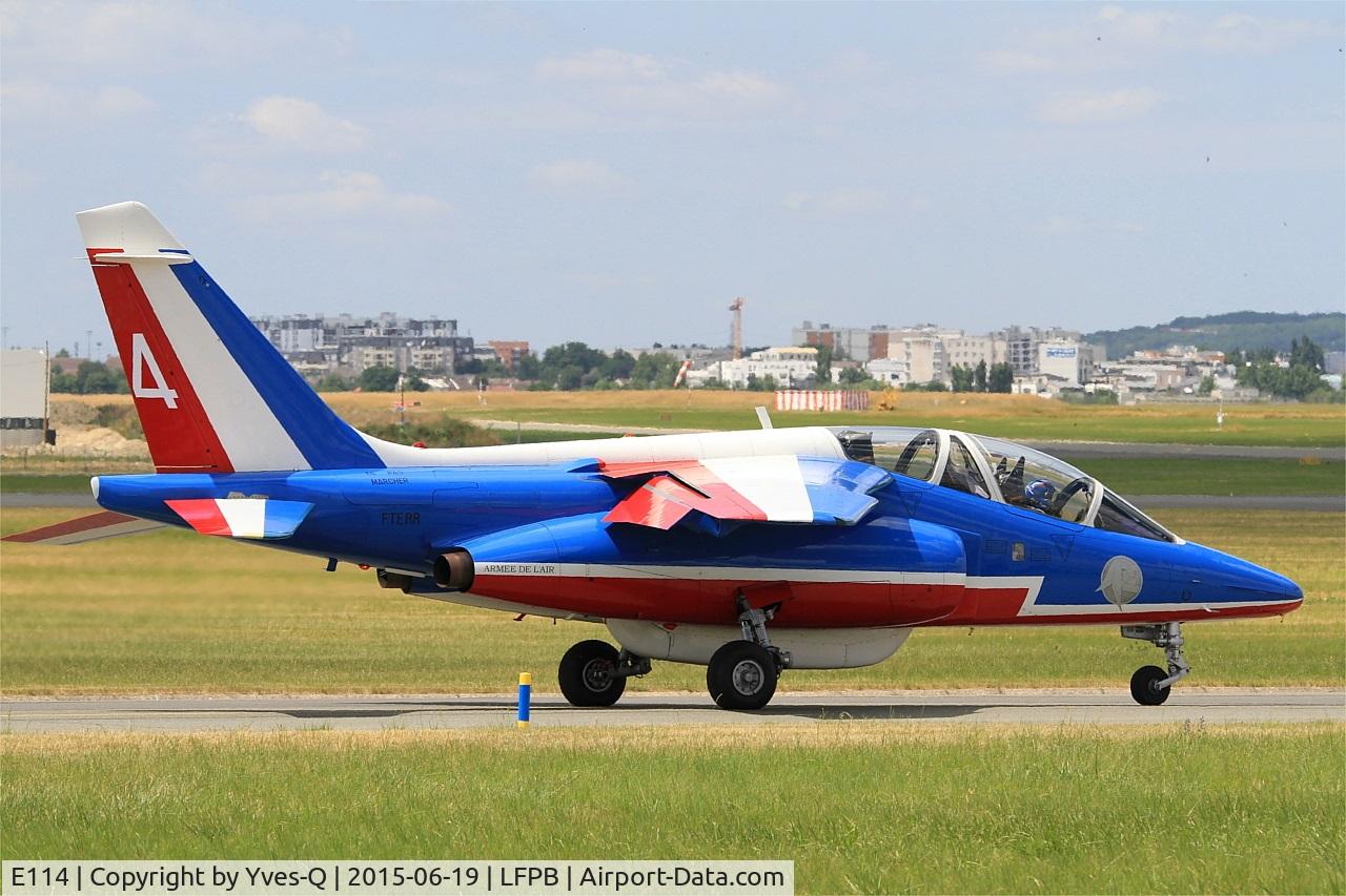 E114, Dassault-Dornier Alpha Jet E C/N E114, Dassault-Dornier Alpha Jet E (F-TERR), Athos 04 of Patrouille De France 2015, Paris-Le Bourget (LFPB-LBG) Air Show 2015