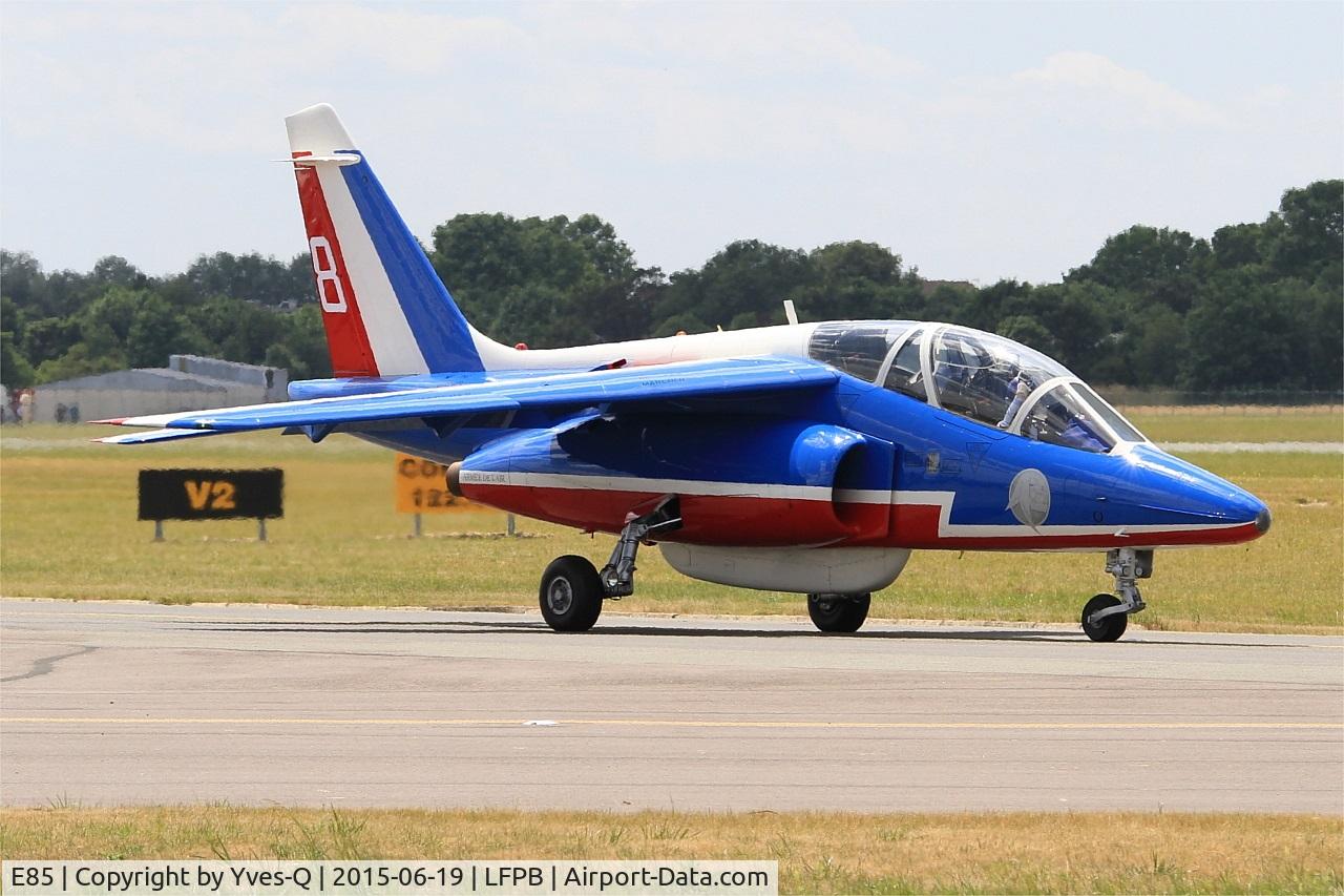 E85, Dassault-Dornier Alpha Jet E C/N E85, Dassault-Dornier Alpha Jet E (F-UGFF), Athos 08 of Patrouille de France 2015, Paris-Le Bourget (LFPB-LBG) Air show 2015