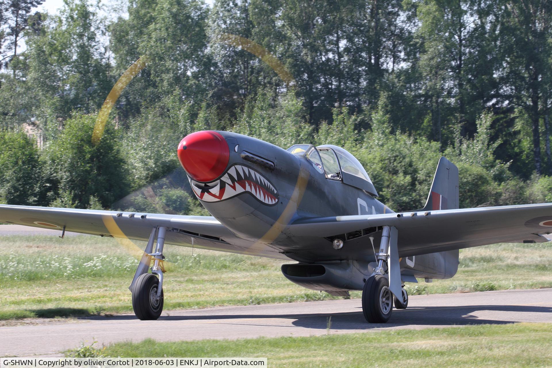 G-SHWN, 1944 North American P-51D Mustang C/N 122-40417, Kjelelr airshow