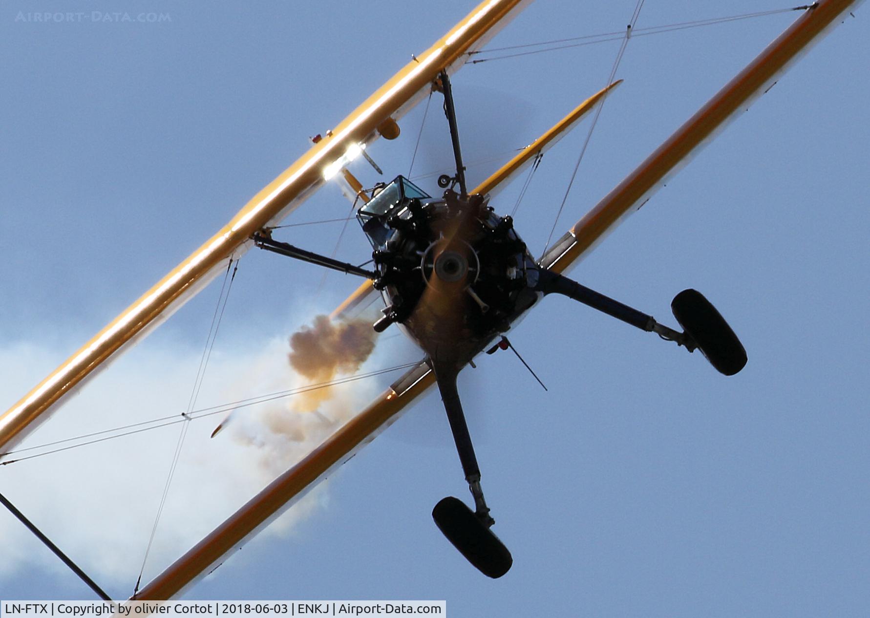LN-FTX, Boeing A75N1 C/N 75-4952, Kjeller airshow