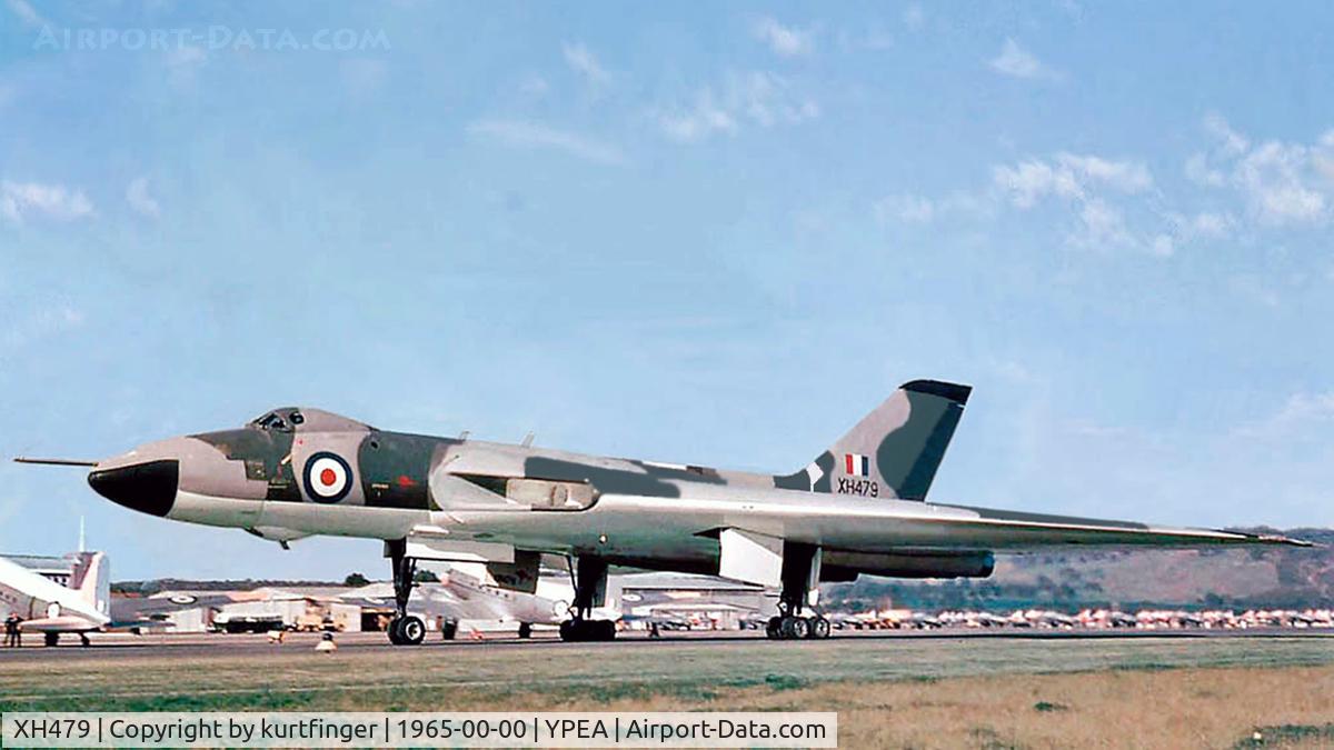XH479, 1958 Avro Vulcan B.1A C/N PS30, Avro Vulcan B.1A RAF serial XH 479 Battle of Britain anniversary Pearce 1965.