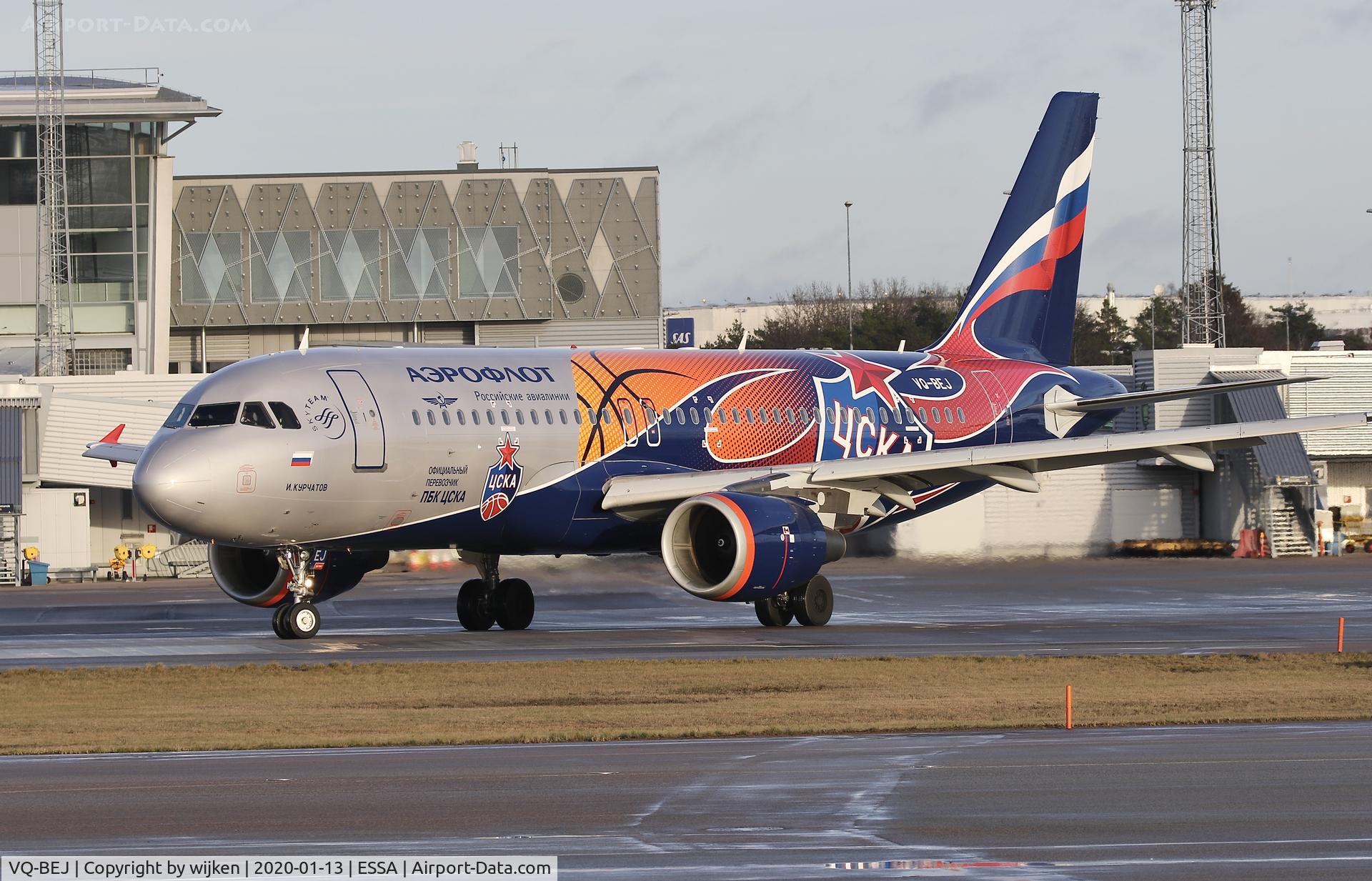VQ-BEJ, 2010 Airbus A320-214 C/N 4160, CSKA Moscow