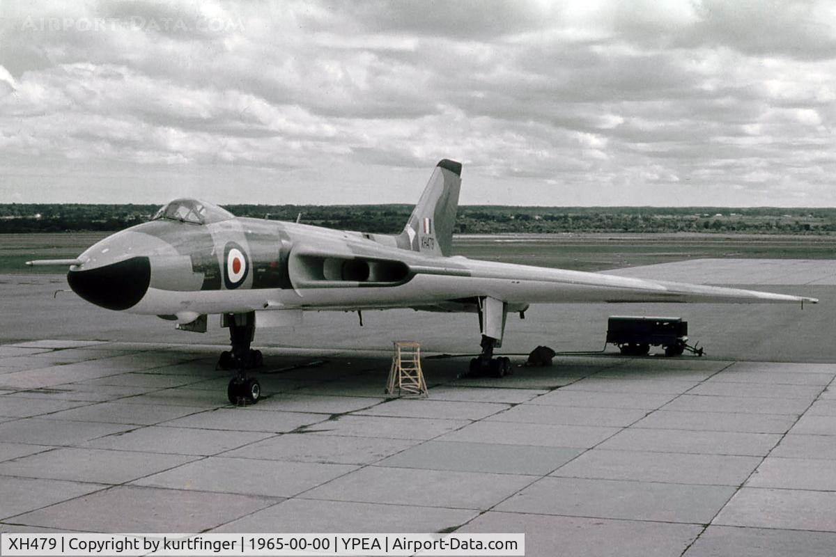 XH479, 1958 Avro Vulcan B.1A C/N PS30, Avro Vulcan B.1A RAF serial XH 479 Battle of Britain anniversary Pearce 1965.