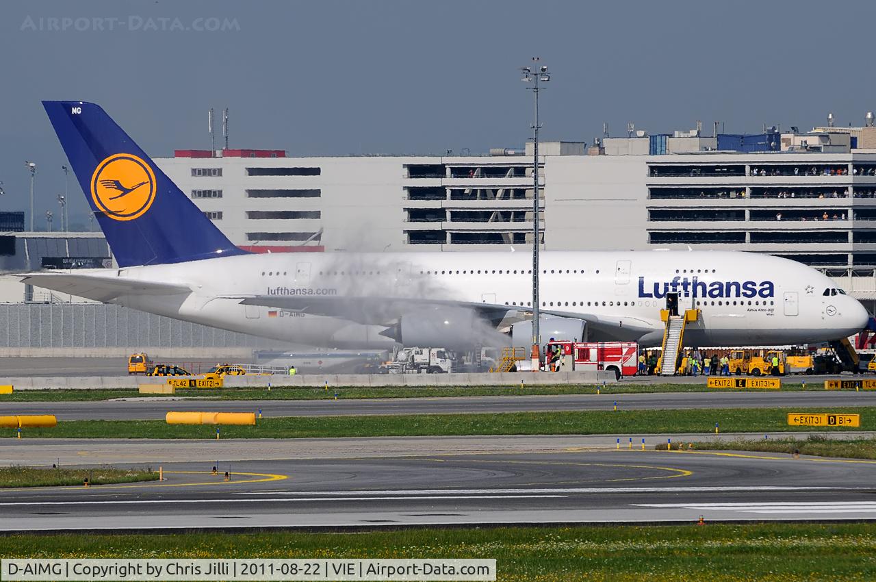 D-AIMG, 2011 Airbus A380-841 C/N 069, Vienna Int. Airport - Lufthansa Airbus A380 D-AIMG