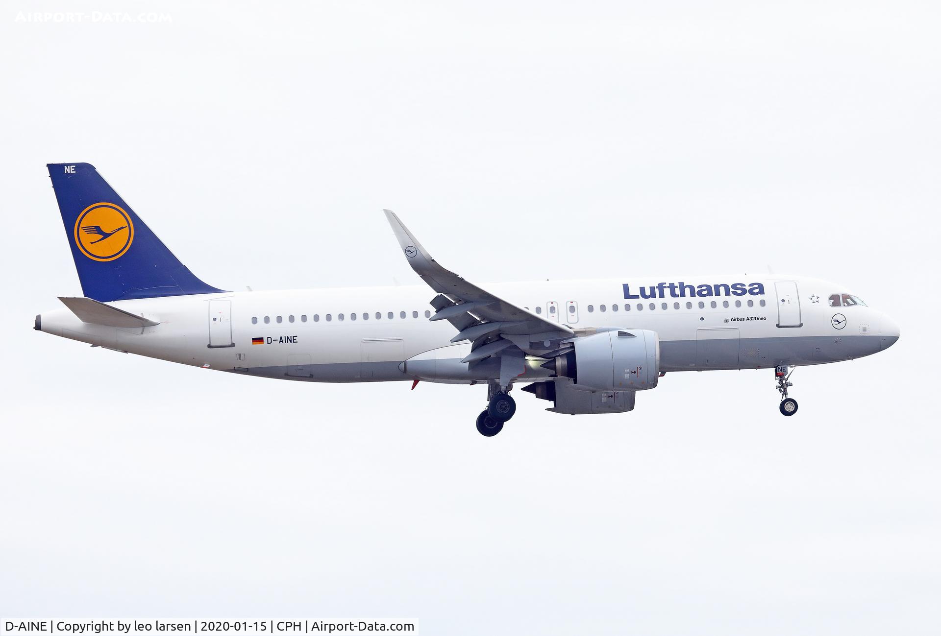 D-AINE, 2016 Airbus A320-271N C/N 7103, Copenhagen 15.1.2020