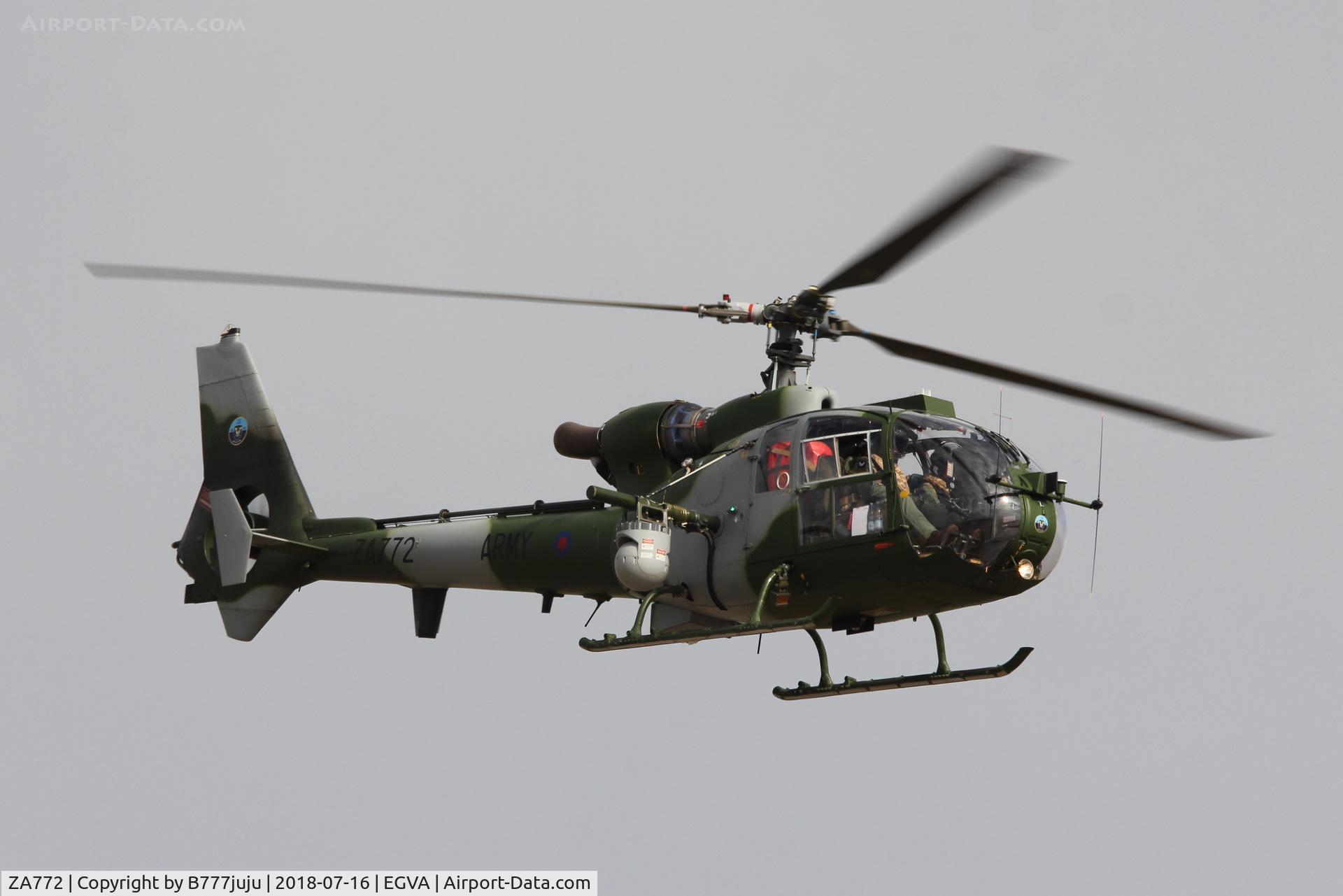 ZA772, 1980 Westland SA-341B Gazelle AH1 C/N WA1814, at TATOO 2018