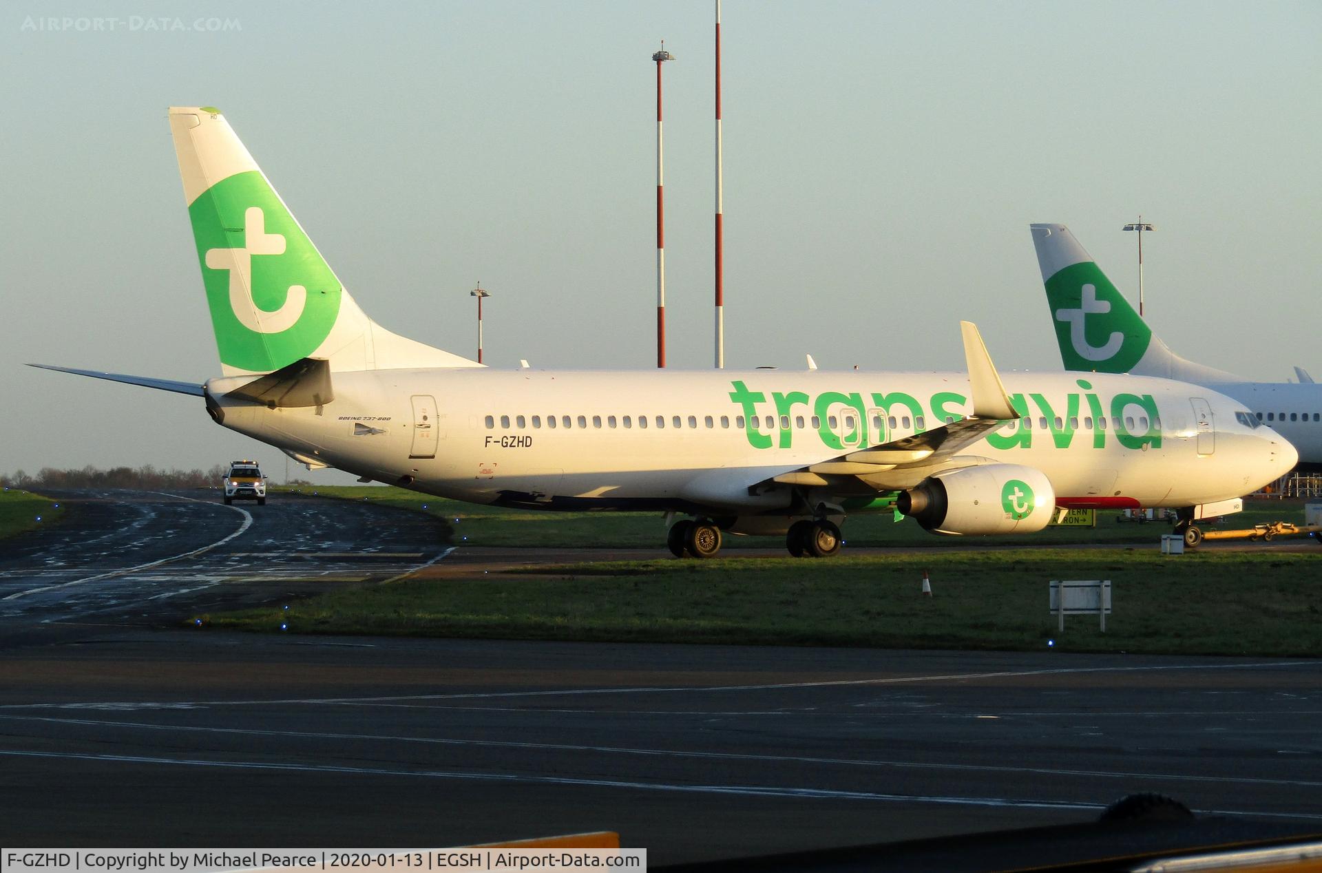 F-GZHD, 2008 Boeing 737-8K2 C/N 29650, Under tow for maintenance work, following arrival from Paris (ORY).