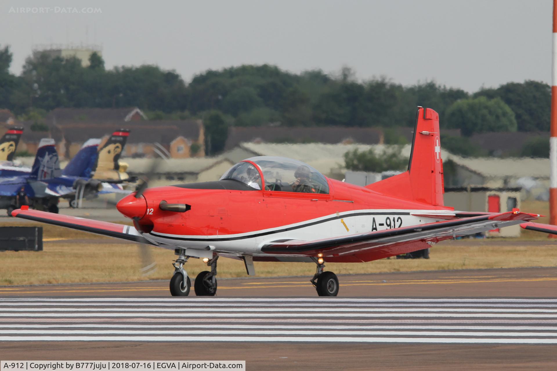 A-912, 1982 Pilatus PC-7 Turbo Trainer C/N 320, at TATOO 2018